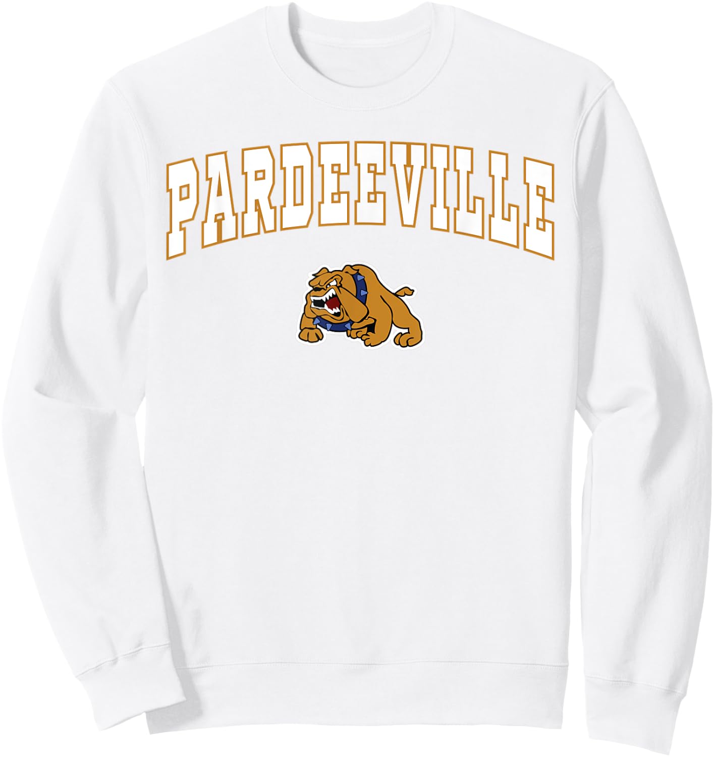 Pardeeville High School Bulldogs Sweatshirt - Sweatshirt | White