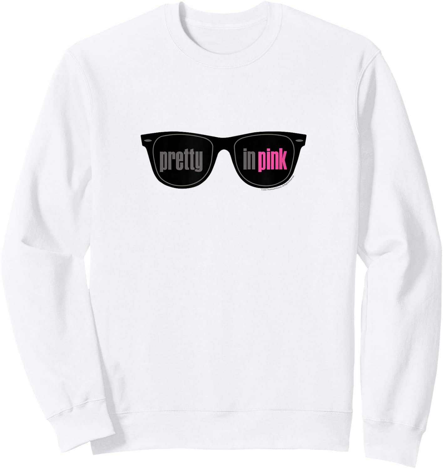 Pretty in Pink Sunglasses Logo Sweatshirt - Sweatshirt | White
