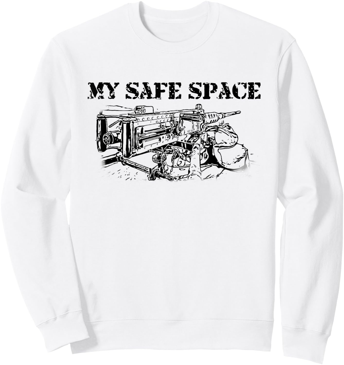 0331 Machine Gunner, Funny Infantry Sweatshirt - Sweatshirt | White