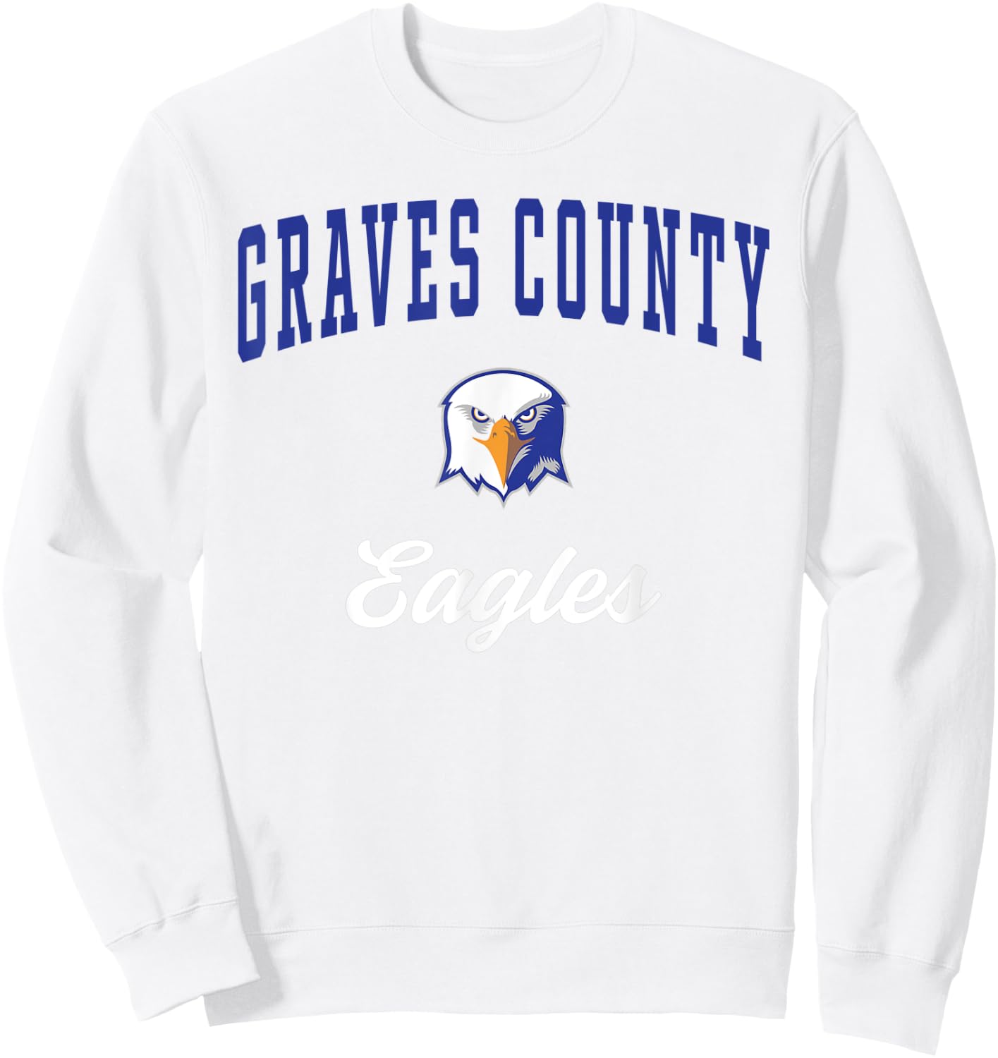 Graves County High School Eagles Sweatshirt - Sweatshirt | White