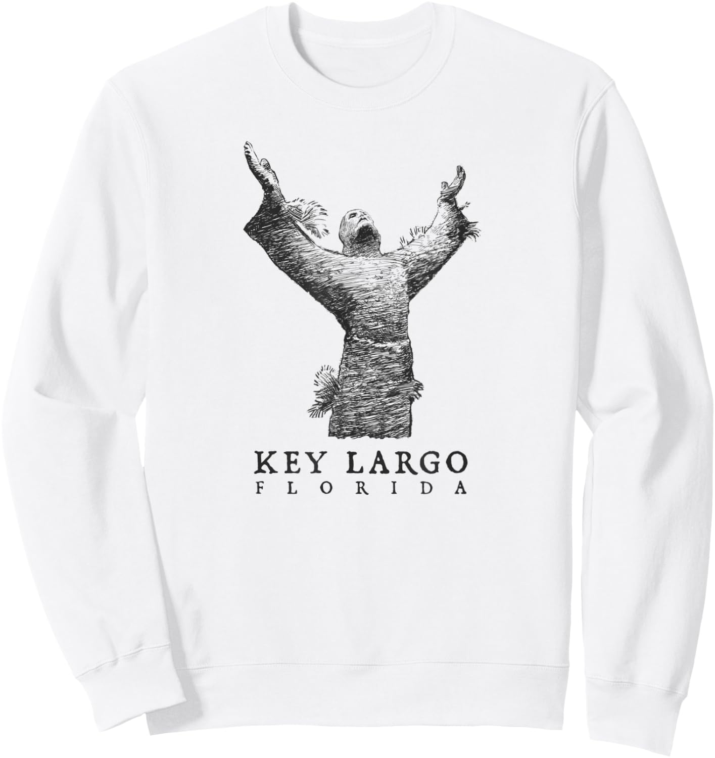 Key Largo - Christ of the Abyss - Scuba Diving Pennekamp Sweatshirt - Sweatshirt | White