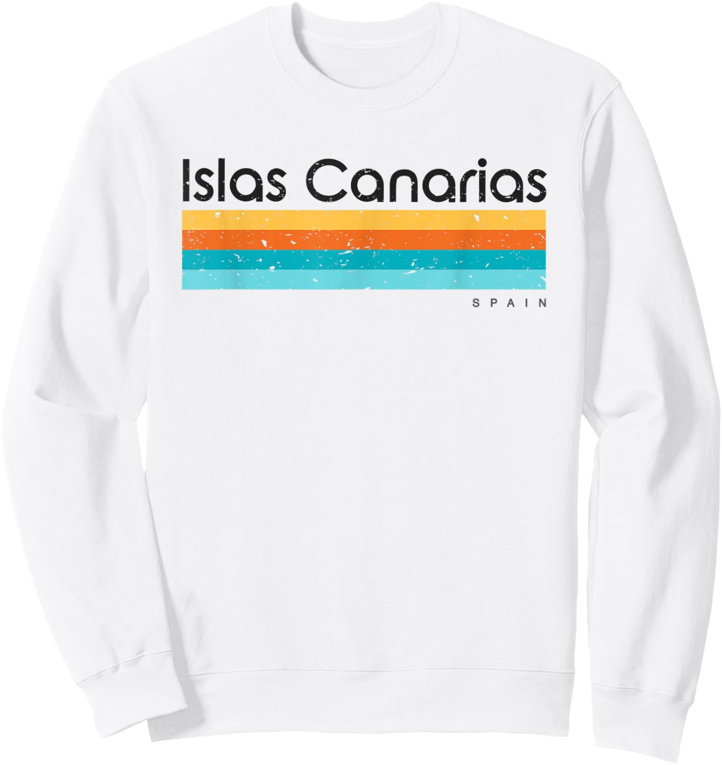 Vintage Islas Canarias Spain Retro Design Sweatshirt - Sweatshirt | White