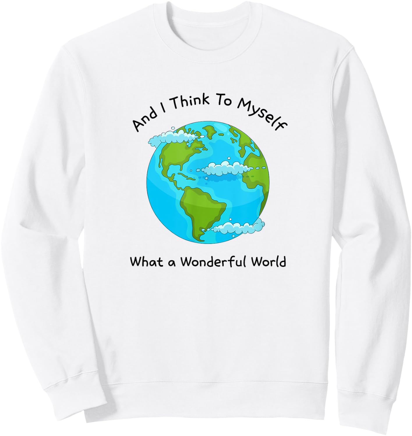 What a Wonderful World - Planet Earth Sweatshirt - Sweatshirt | White