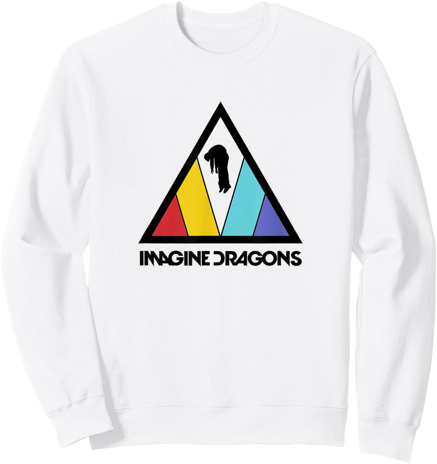 Imagine Dragons Triangle Logo Sweatshirt - Sweatshirt | White