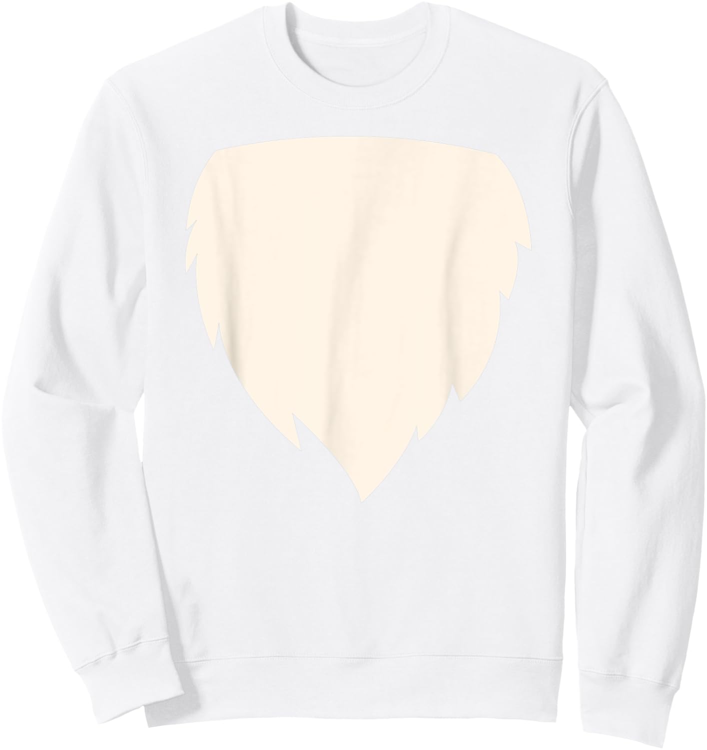 Funny Fox Chest Belly Hairy Halloween Costume Gift Sweatshirt - Sweatshirt | White