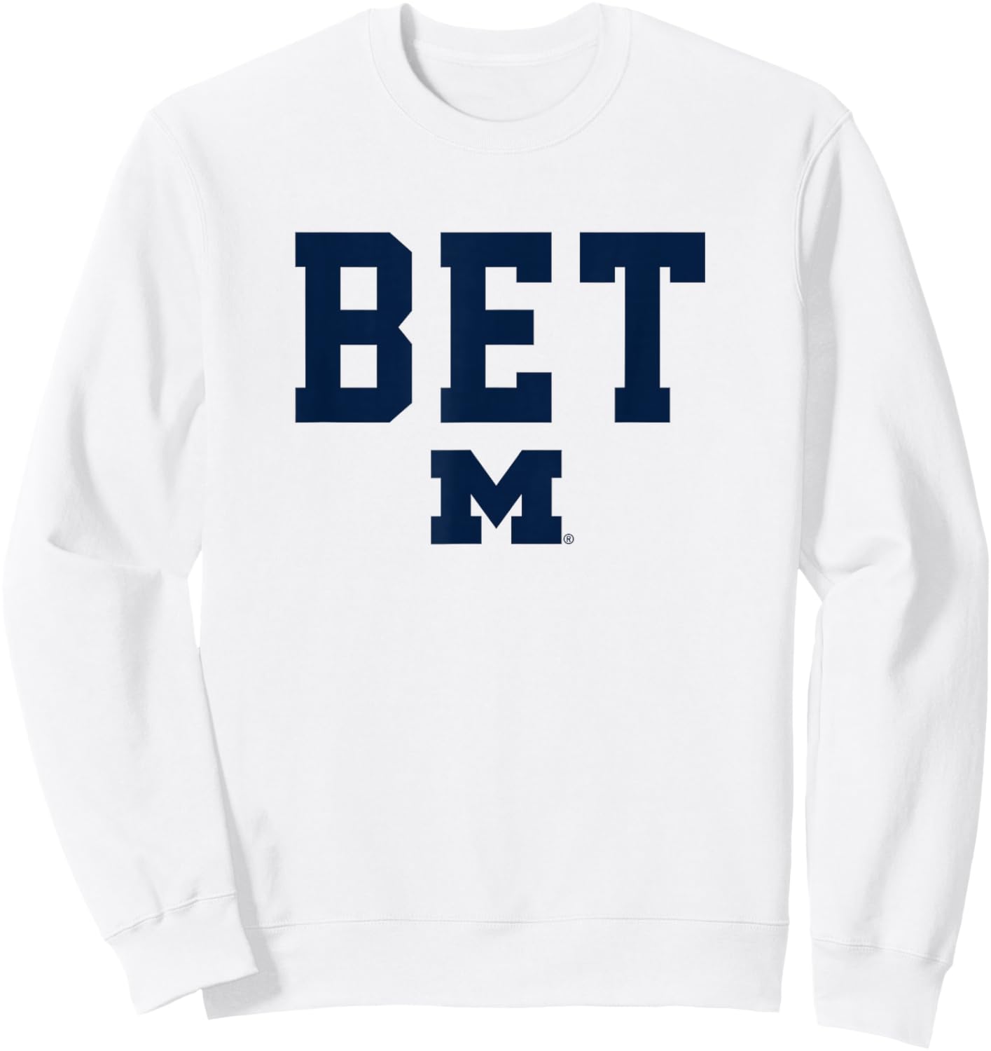 University of Michigan Wolverines U of M BET Sweatshirt - Sweatshirt | White