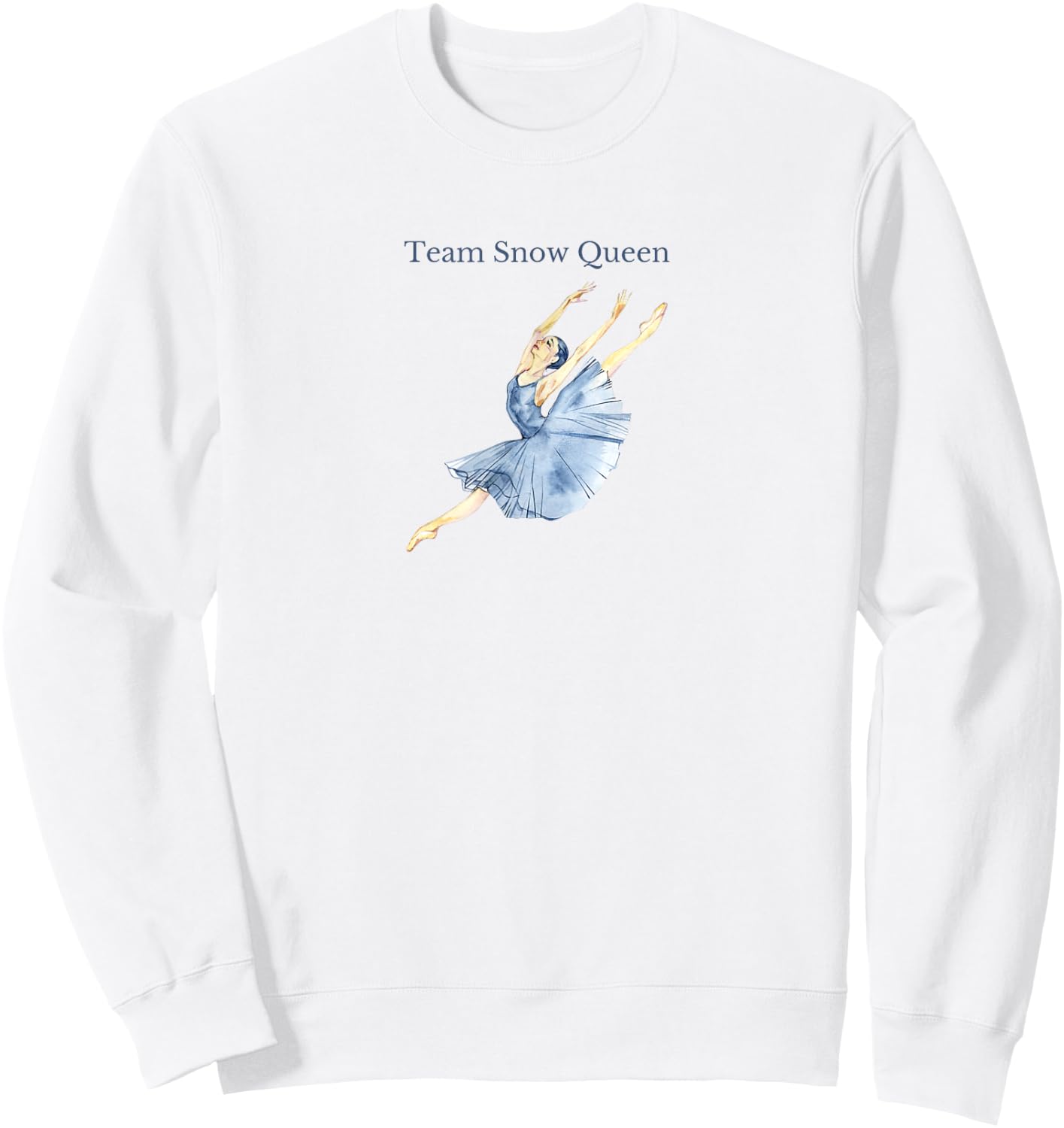 Team Snow Queen Nutcracker Ballet Christmas Dancer Graphic Sweatshirt - Sweatshirt | White