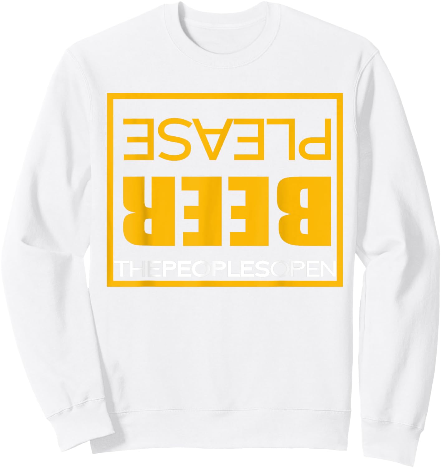 Waste Management Beer Please Sweatshirt - Sweatshirt | White