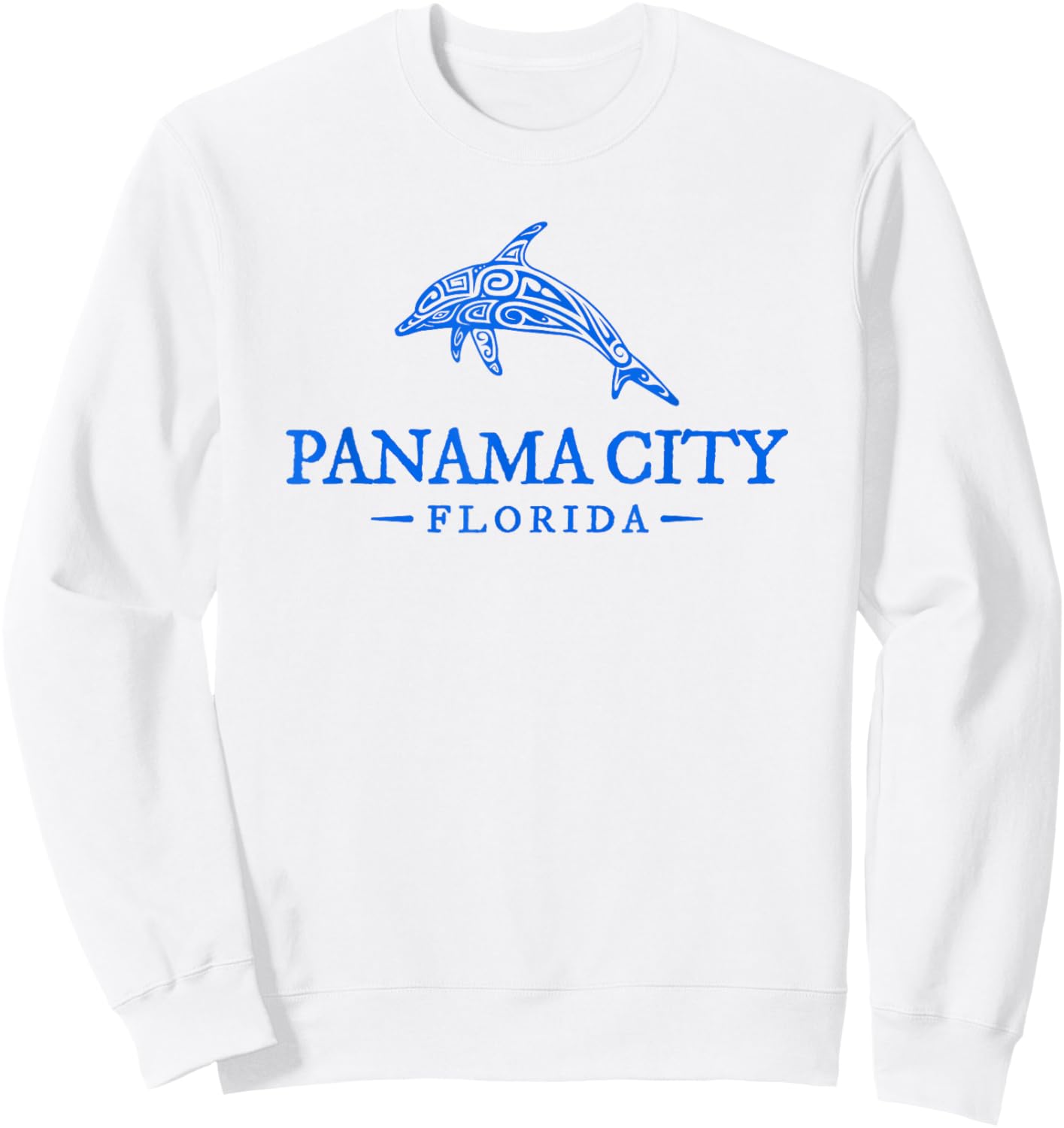 Panama City Florida Dolphin Women Beach Souvenir Sweatshirt - Sweatshirt | White