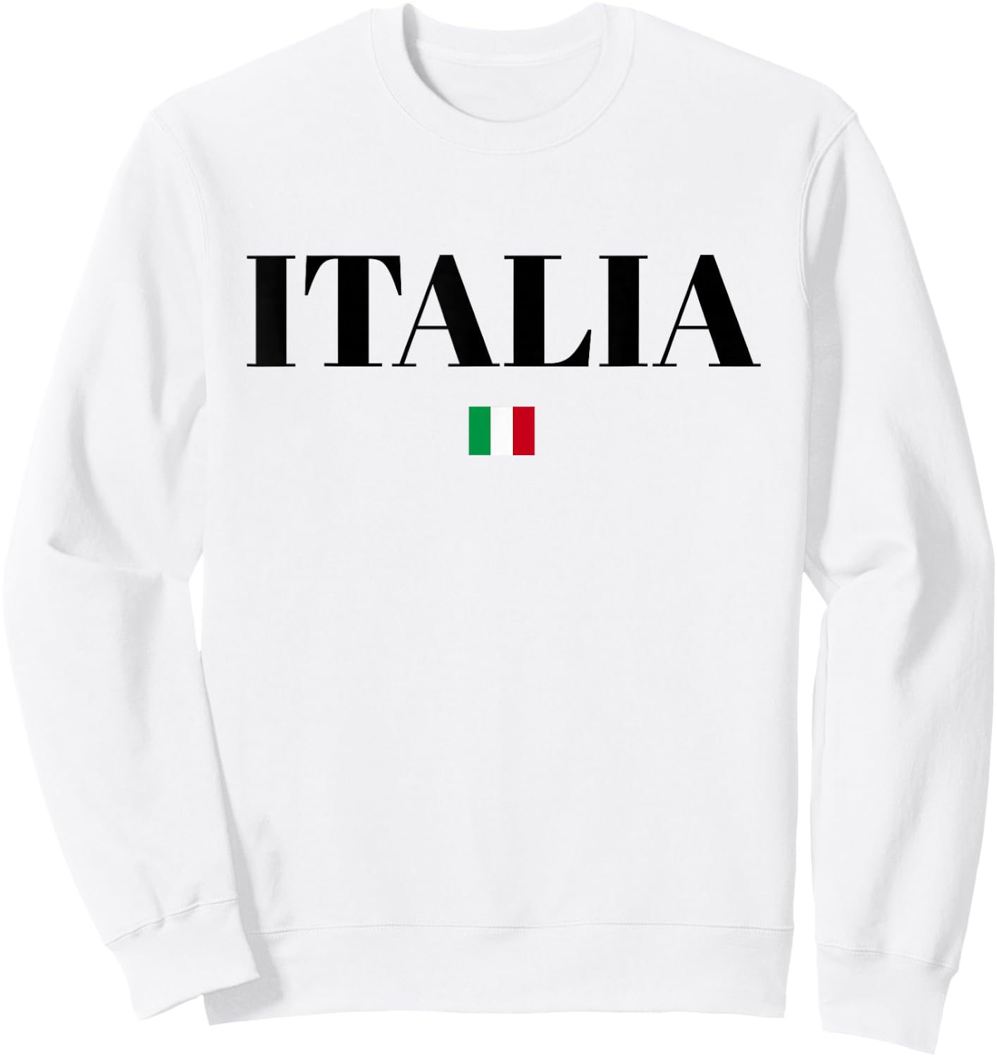 ITALIA Flag ITALY | Men Woman Kids | White ITALIAN Sweatshirt - Sweatshirt | White
