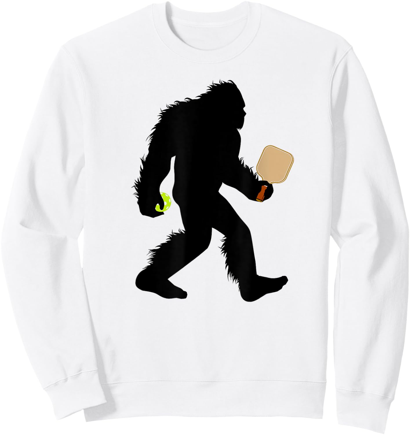Bigfoot Pickleball Sport Dinker Sasquatch Sweatshirt - Sweatshirt | White