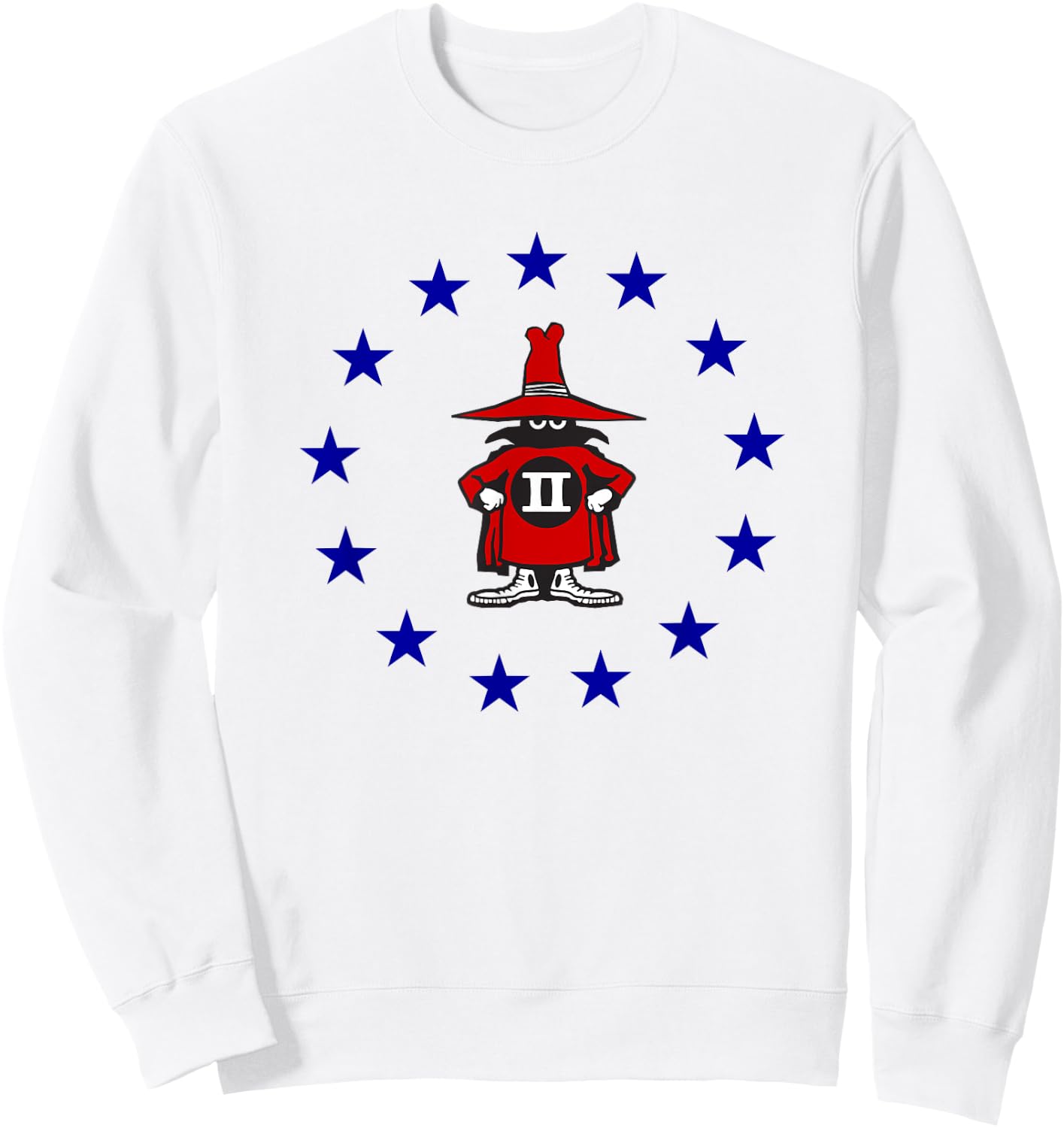 F4 Phantom Fighter Spook 13 Stars in Red White and Blue Sweatshirt - Sweatshirt | White