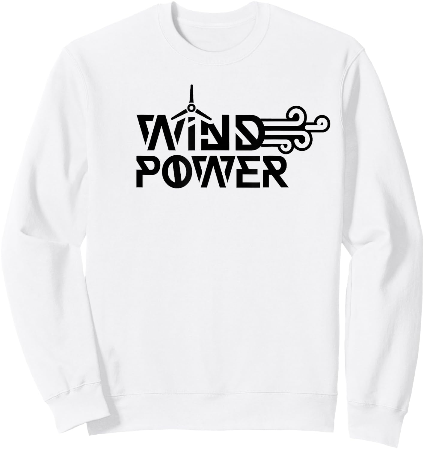 Wind Power Renewables Windmill Energy Sweatshirt - Sweatshirt | White