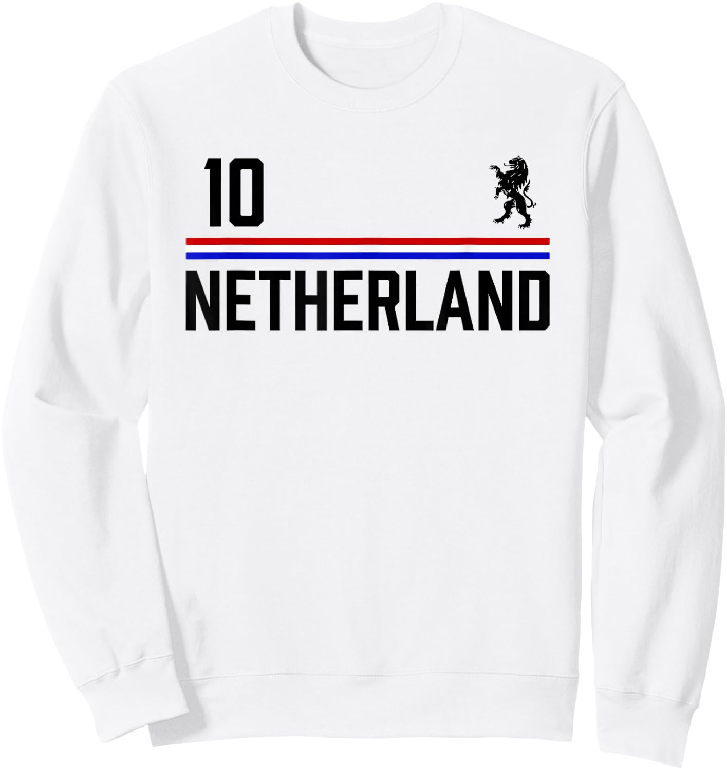 Netherlands Soccer Jersey, Oranje Football Holland Sweatshirt - Sweatshirt | White