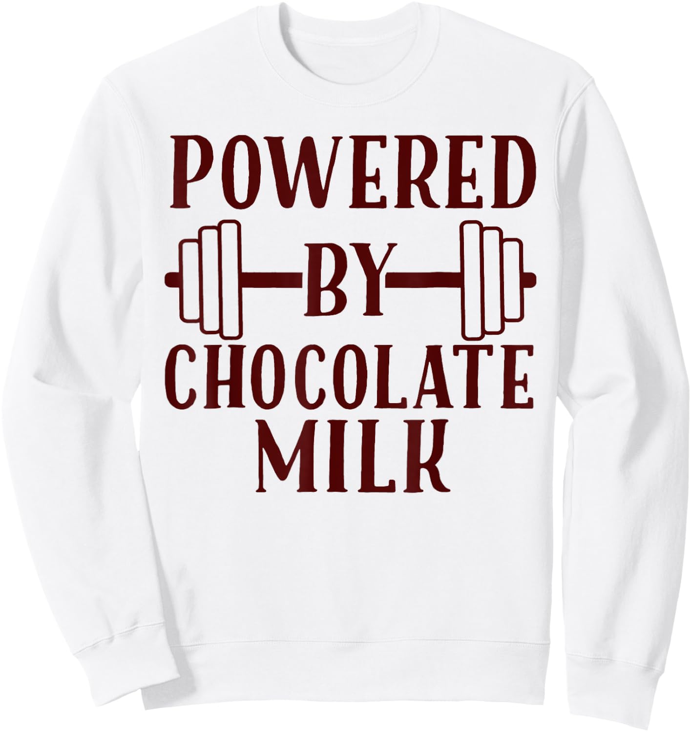 Powered By Chocolate Milk Sweatshirt - Sweatshirt | White