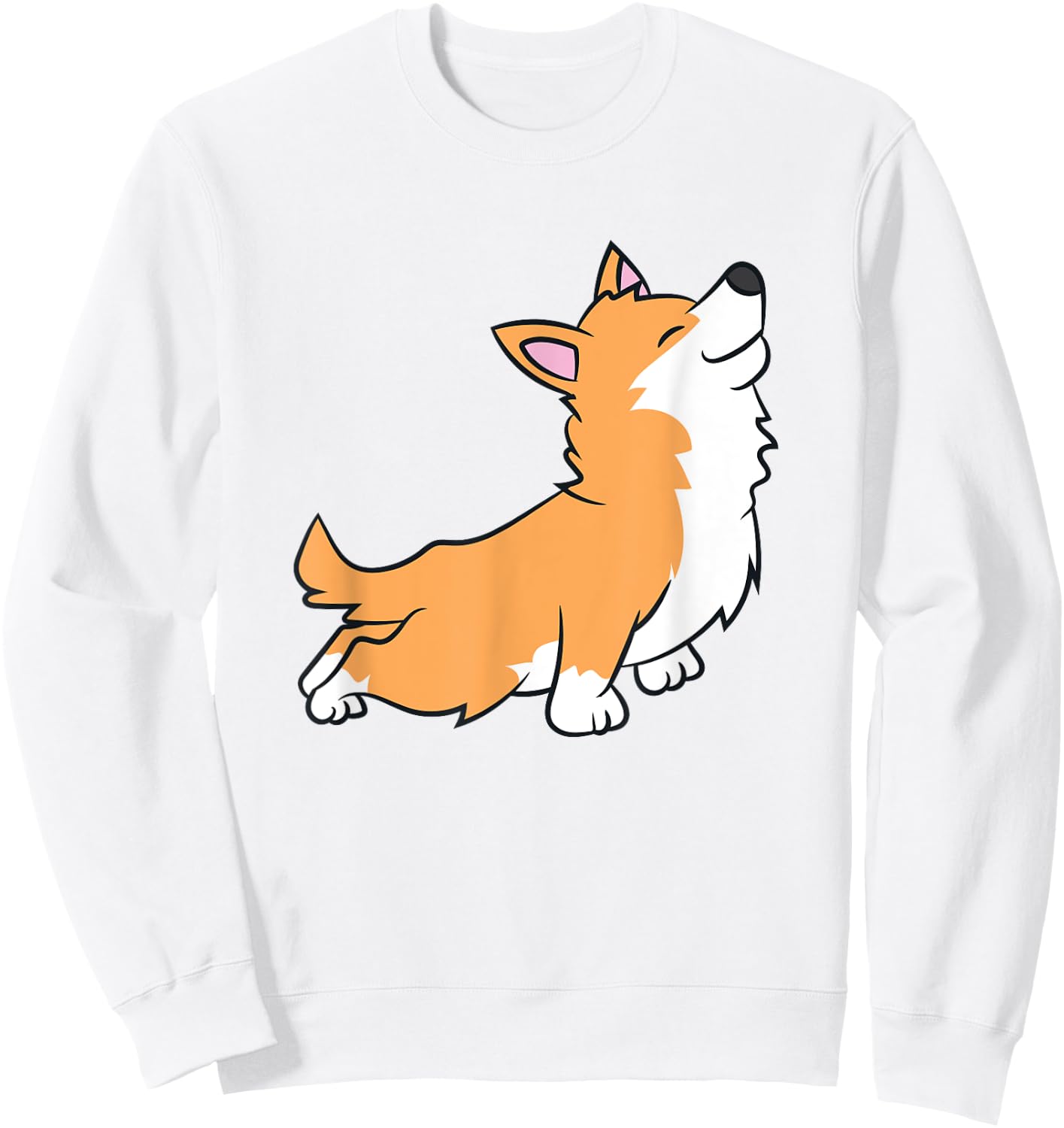 Corgi Dog Yoga Workout Meditation Exercise Corgi Owner Women Kids Sweatshirt - Sweatshirt | White