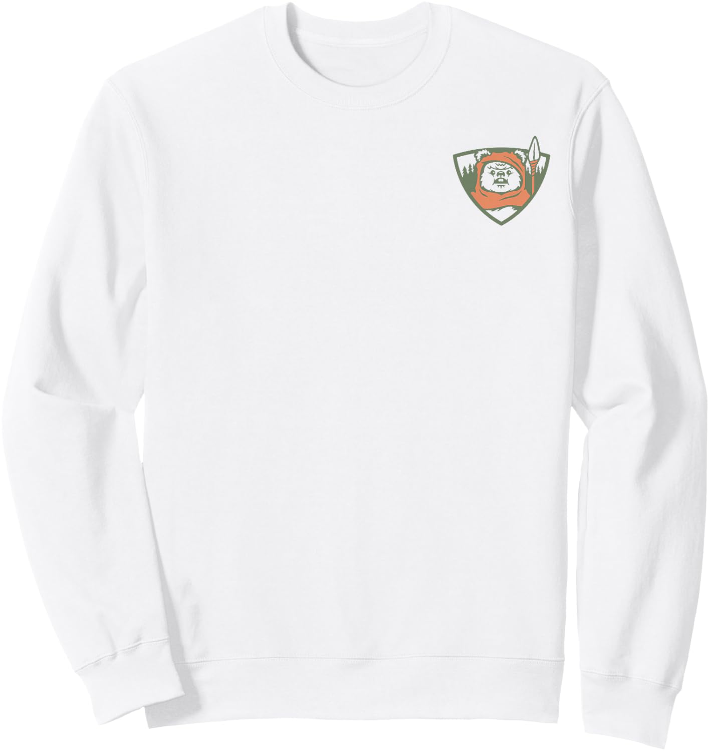 Star Wars Ewok Park Ranger Endor Forest Front & Back Sweatshirt - Sweatshirt | White