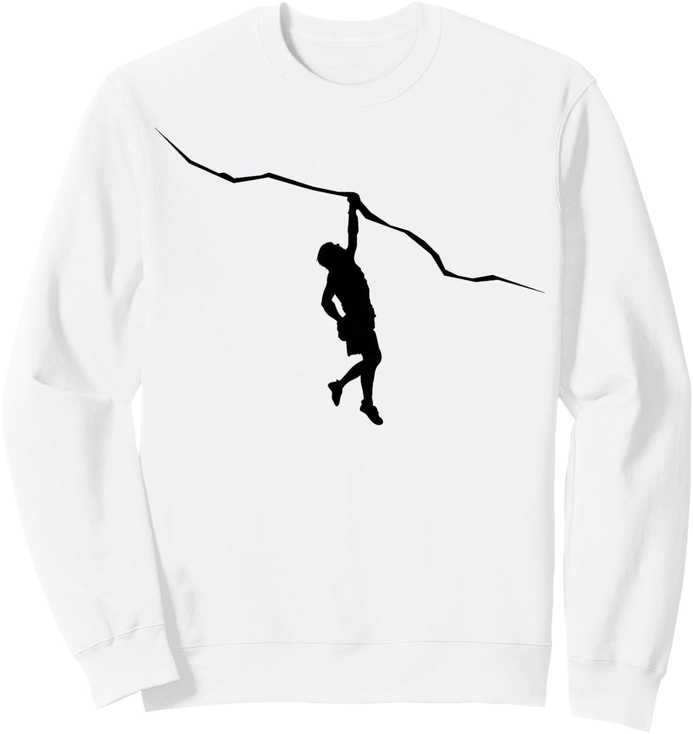 Climbing Climber Bouldering Sweatshirt - Sweatshirt | White
