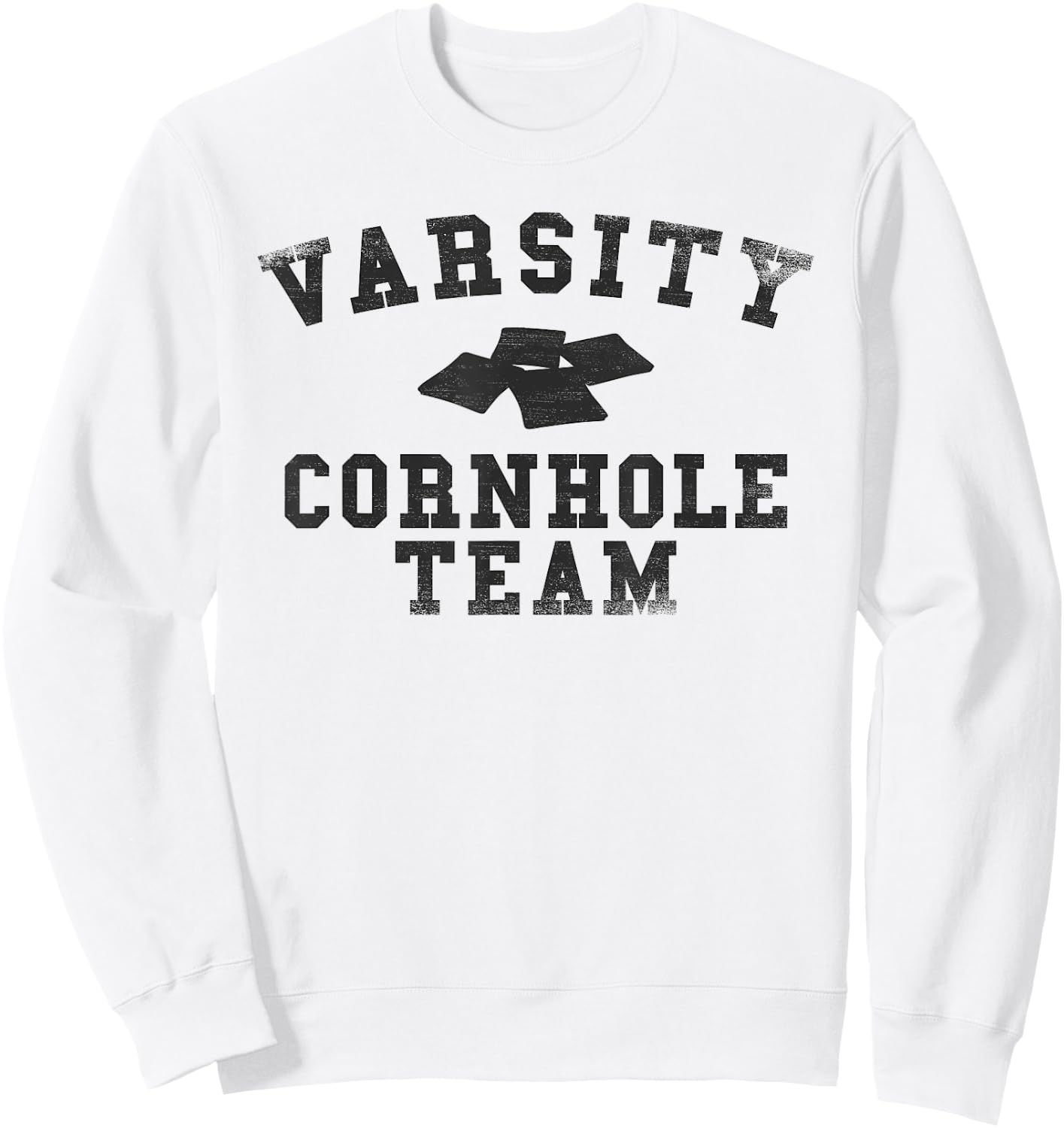 Varsity Cornhole Team Gear Extreme Cornhole Players Gift Sweatshirt - Sweatshirt | White
