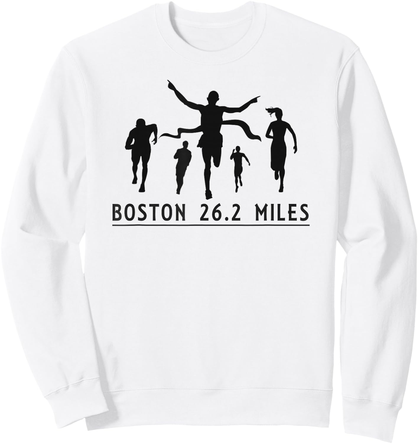 Boston 26.2 Miles Marathon 2020 Running Run Gift Sweatshirt - Sweatshirt | White