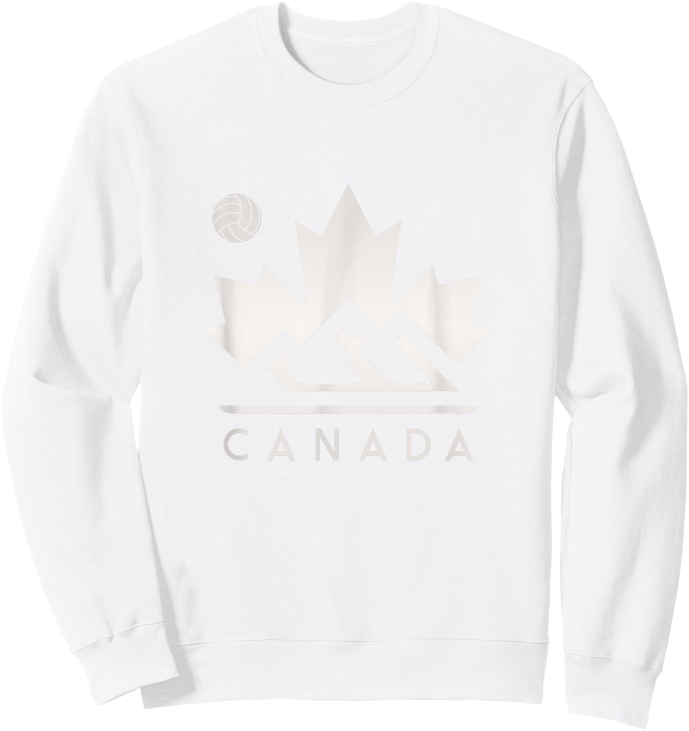 Canada Volleyball - Canadian Volleyball Sweatshirt - Sweatshirt | White