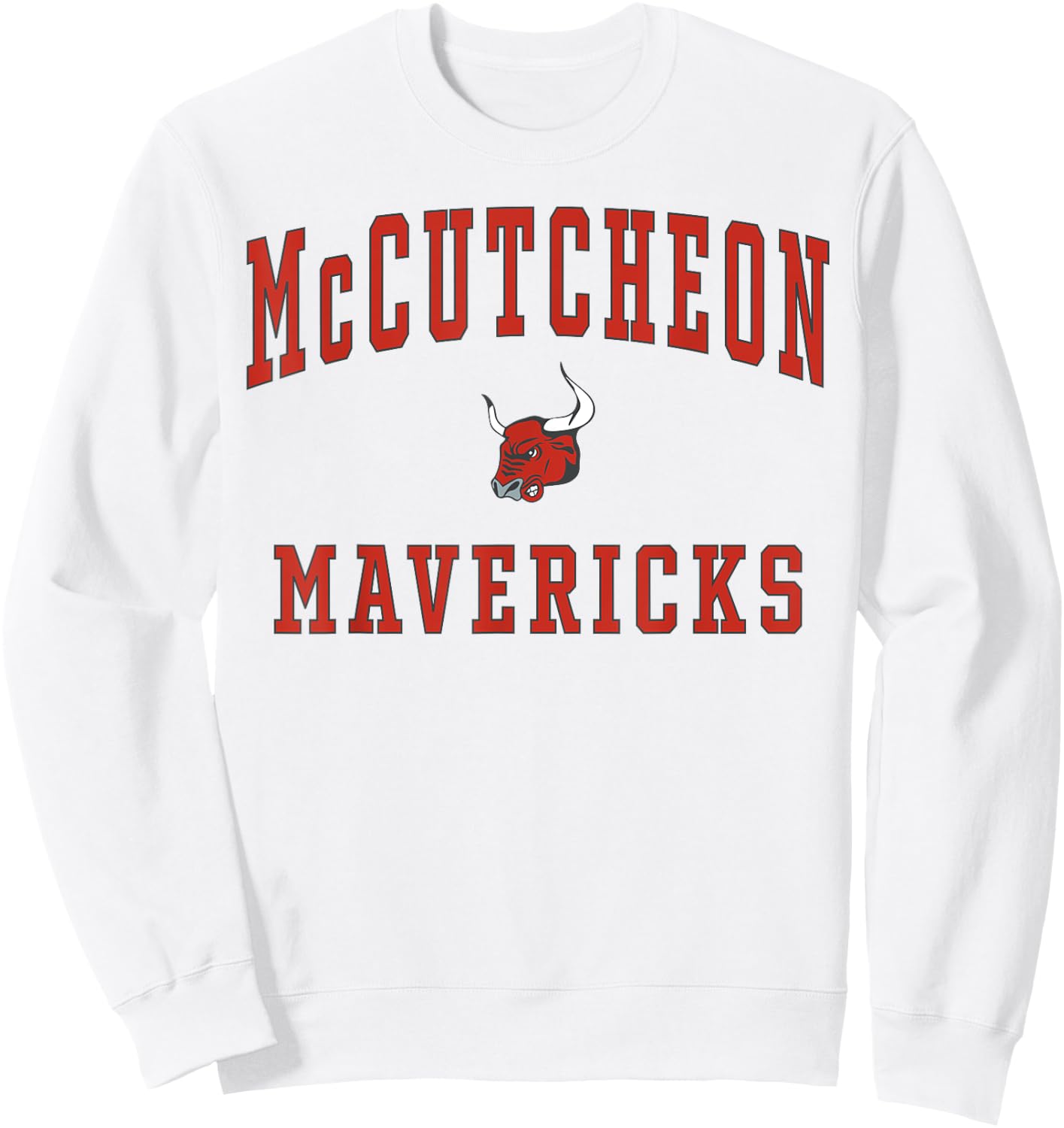 McCutcheon High School Mavericks Sweatshirt - Sweatshirt | White