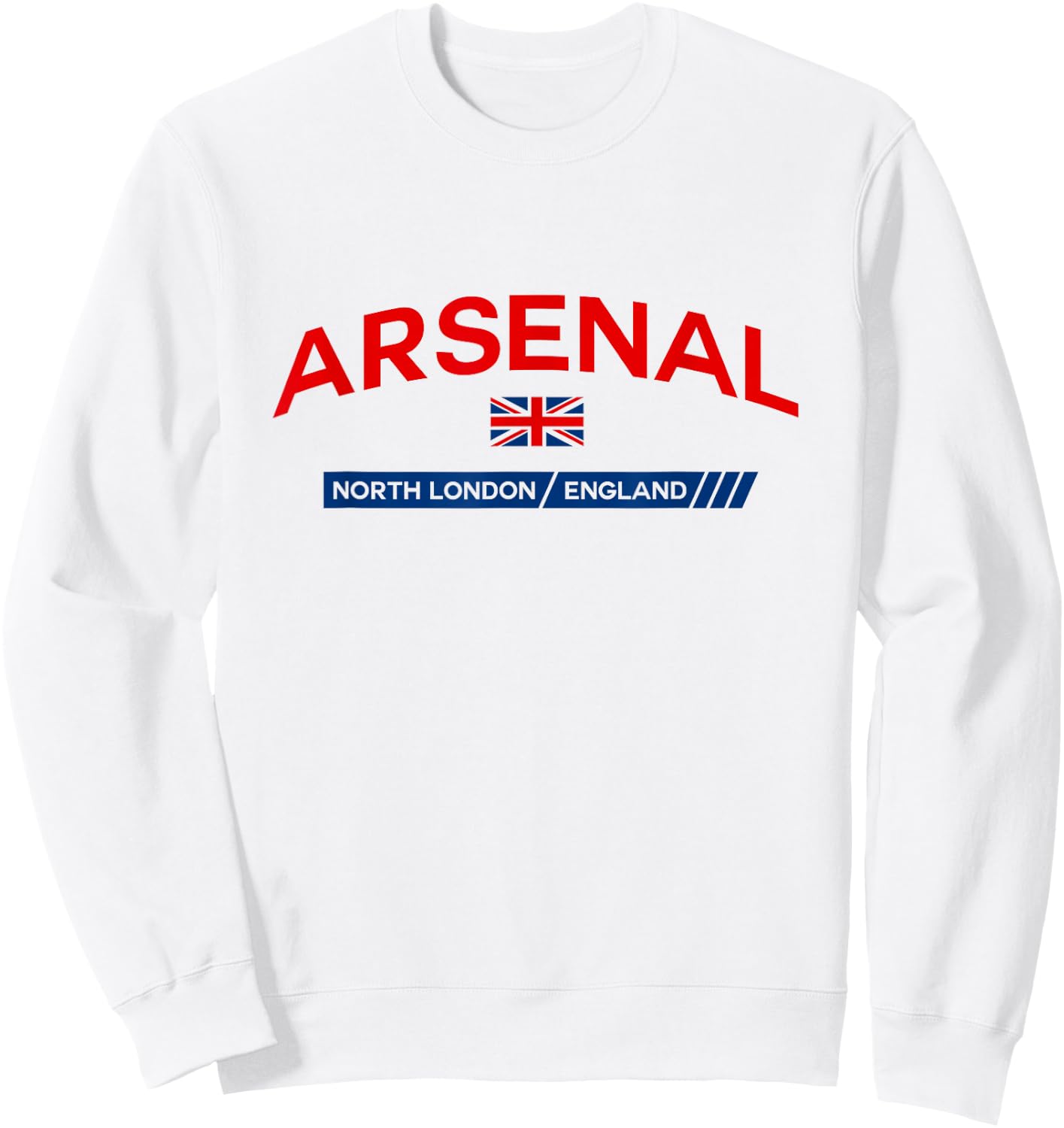 Arsenal Town of North London, England UK Sweatshirt - Sweatshirt | White