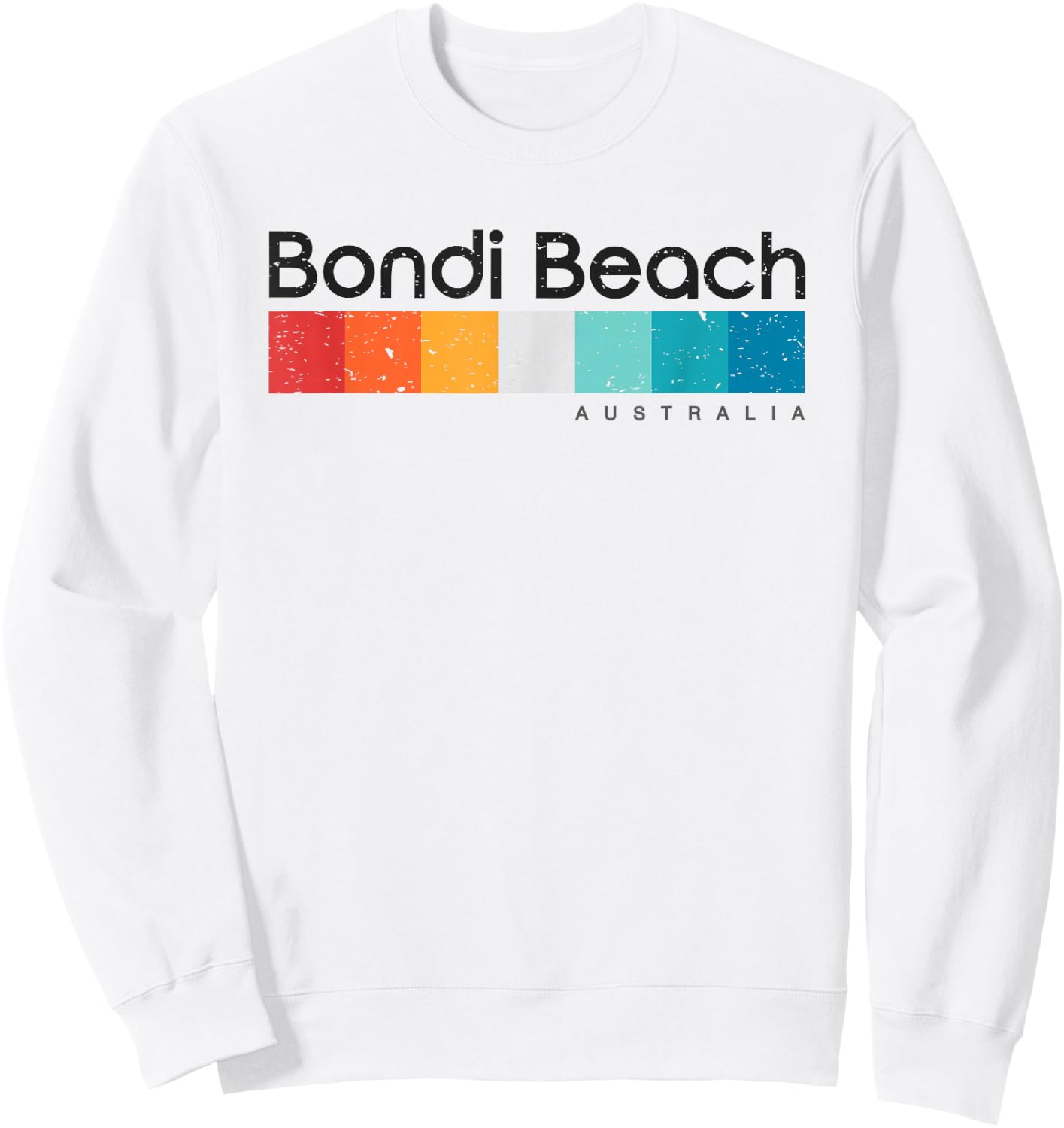 Vintage Bondi Beach Australia Retro Design Sweatshirt - Sweatshirt | White