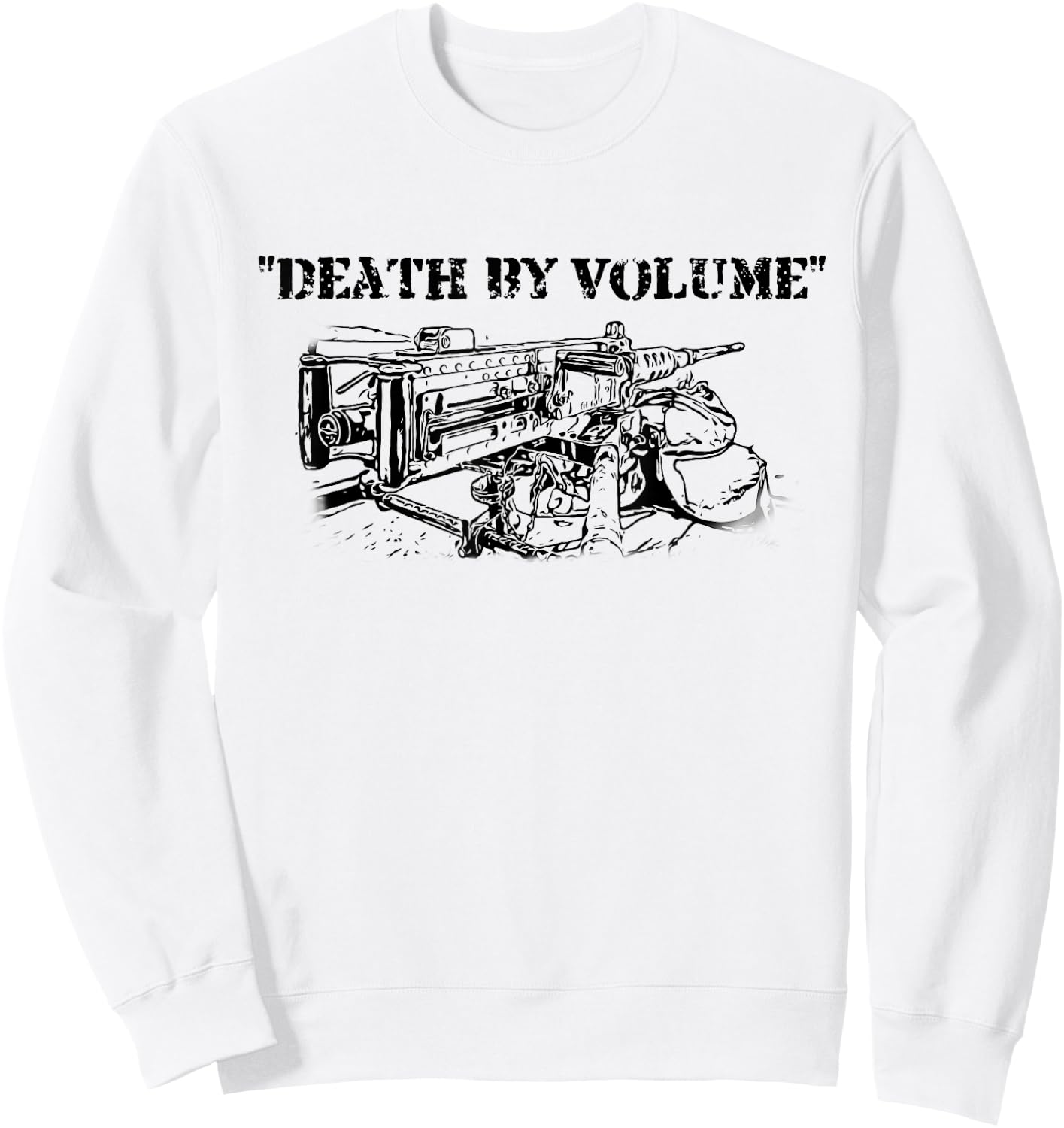 0331 Machine Gunner, Funny Infantry Sweatshirt - Sweatshirt | White