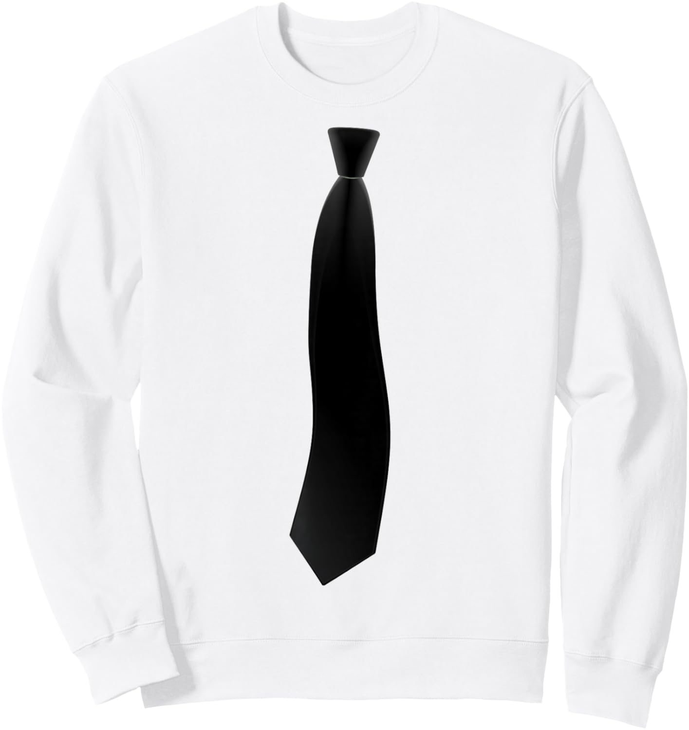 Black Tie Funny Elegant Business Costume Women Kids Sweatshirt - Sweatshirt | White