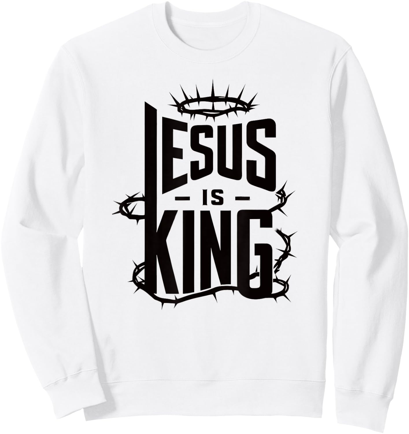 Jesus Is King Sweatshirt - Sweatshirt | White