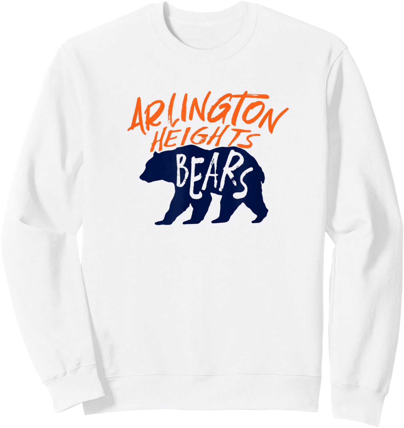 Arlington Heights Bears Football Team Touchdown Retro Sweatshirt - Sweatshirt | White