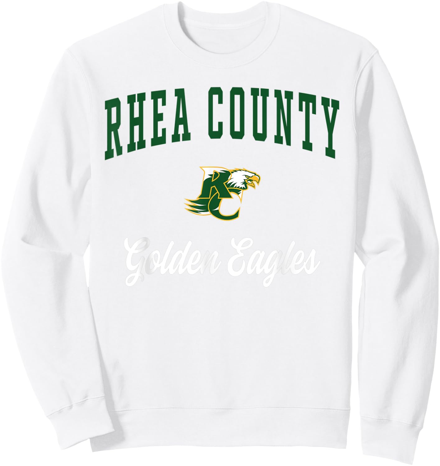 Rhea County High School Golden Eagles Sweatshirt - Sweatshirt | White