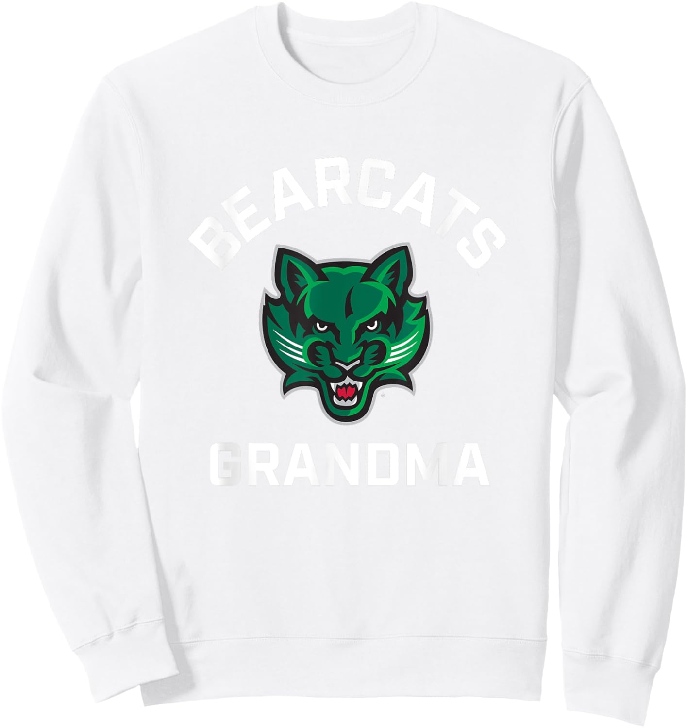 Binghamton University Bearcats Arched Grandma Sweatshirt - Sweatshirt | White