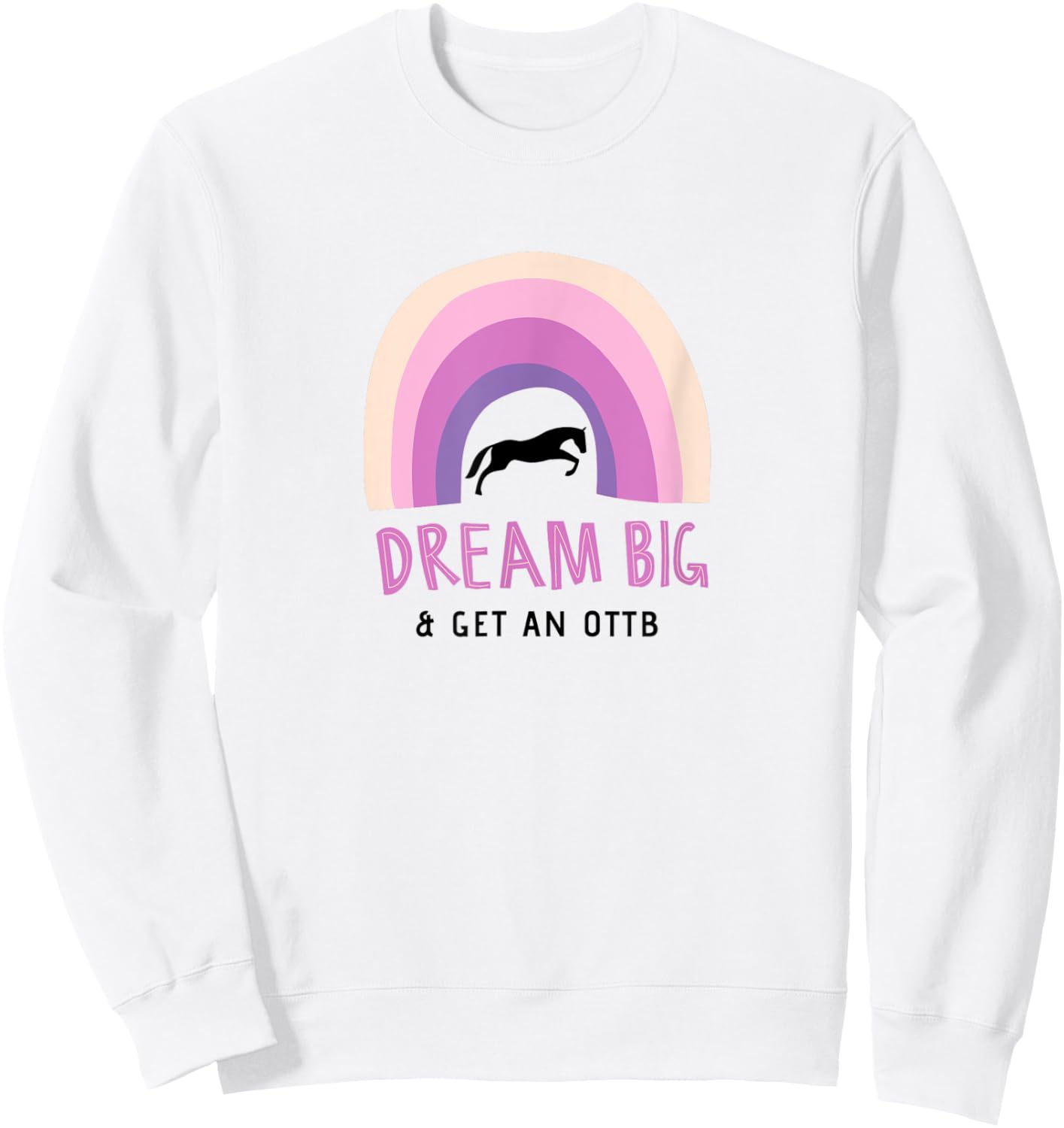 Off Track Thoroughbred, OTTB Sweatshirt - Sweatshirt | White