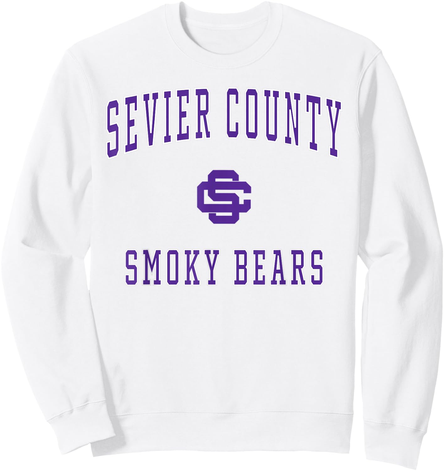 Sevier County High School Smoky Bears Sweatshirt - Sweatshirt | White