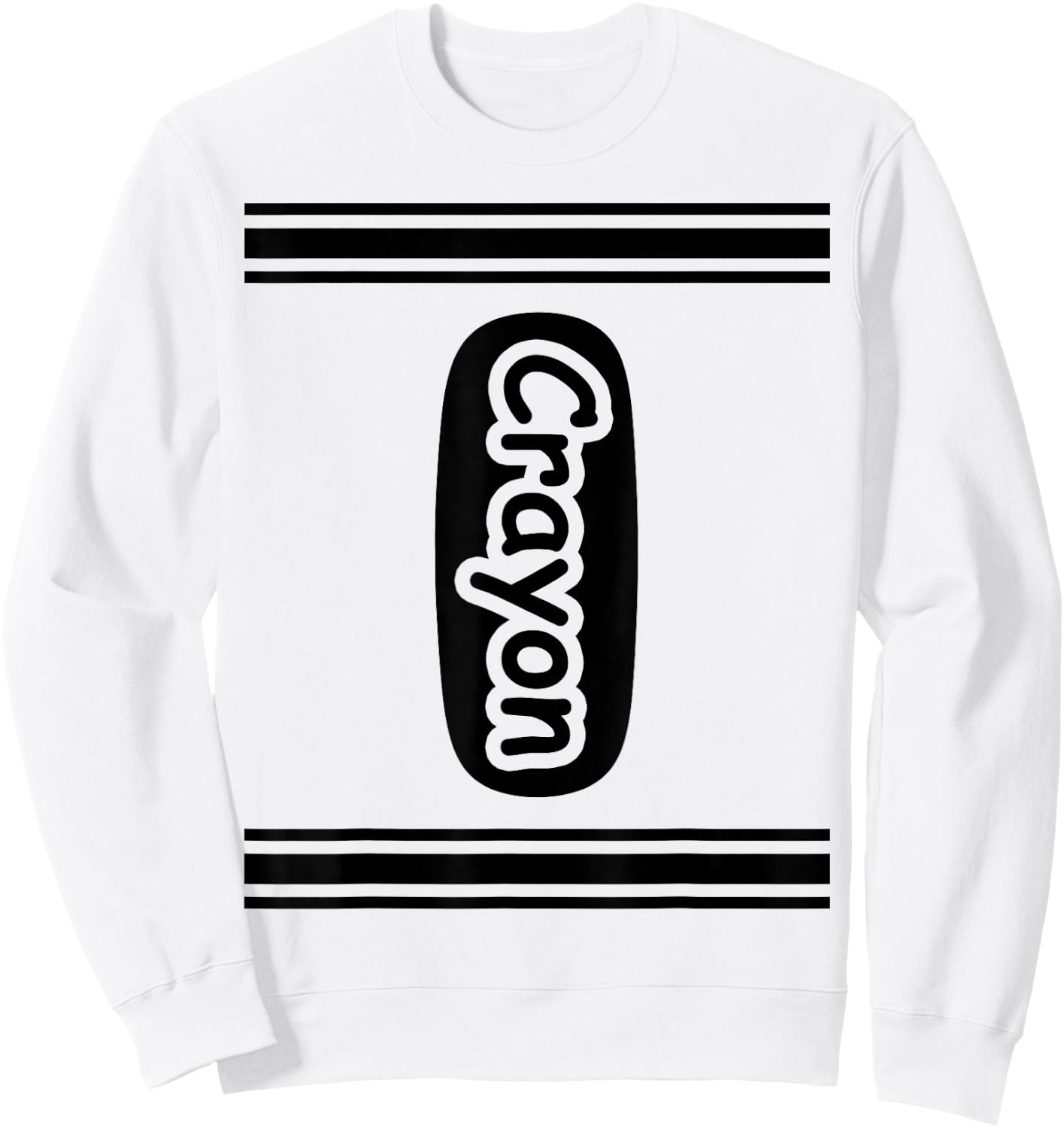 Crayon , Grey, Small Sweatshirt - Sweatshirt | White