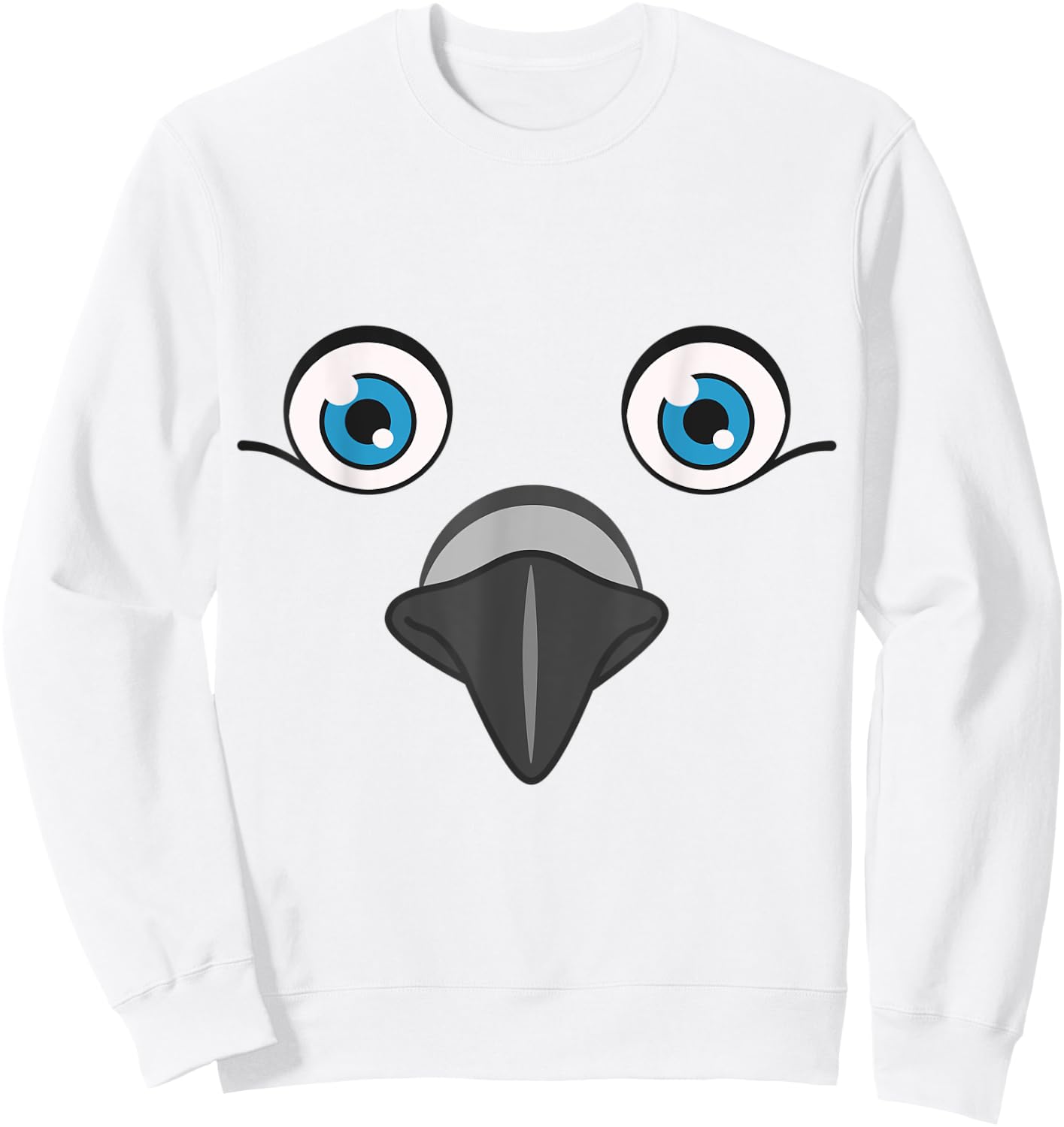 Funny Dove Animal Face Lazy Halloween Costume Sweatshirt - Sweatshirt | White