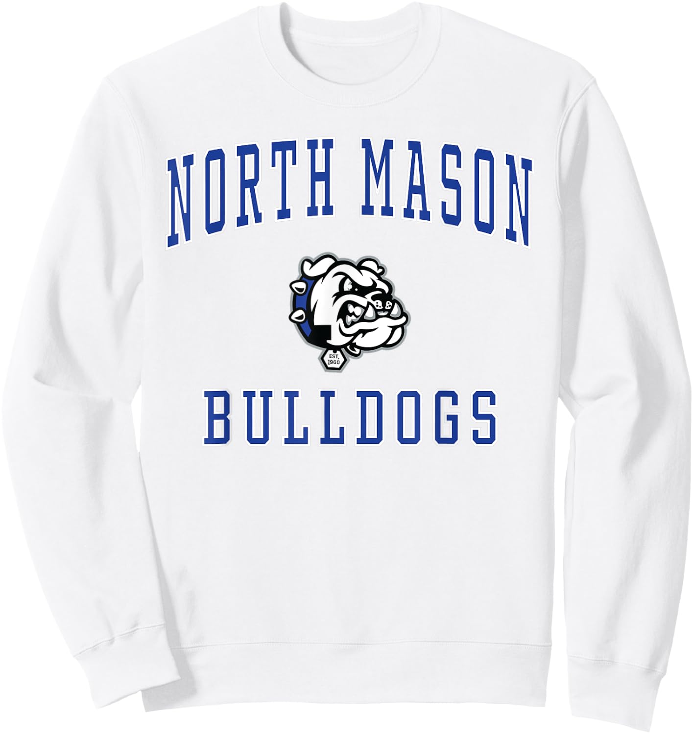 North Mason High School Bulldogs Sweatshirt - Sweatshirt | White