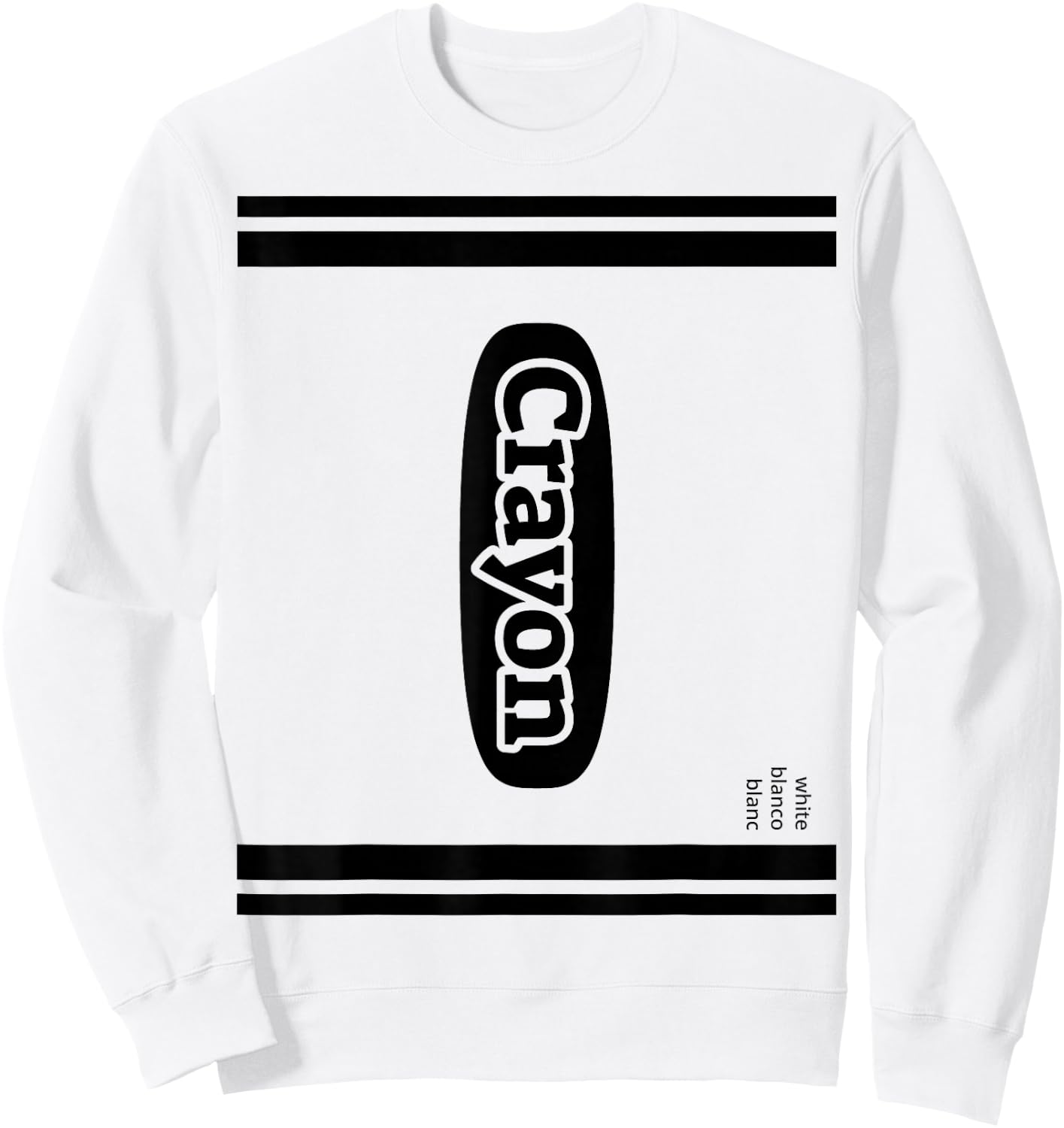 Crayon White Group Costume Sweatshirt - Sweatshirt | White