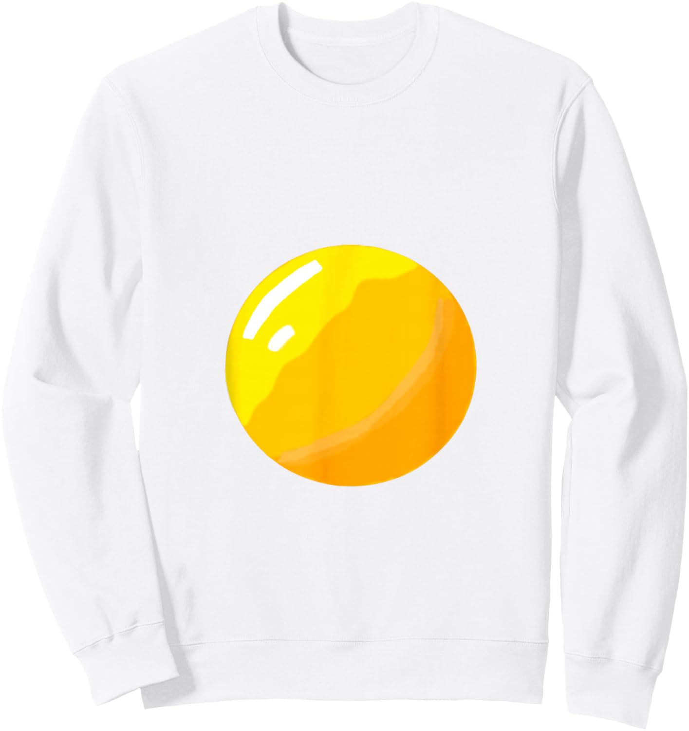 Fried Egg Costume Breakfast Food Sunny Side Up Egg Yolk Sweatshirt - Sweatshirt | White