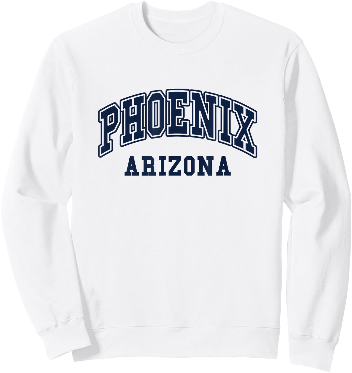 Phoenix - Arizona - Throwback Design - Classic Sweatshirt - Sweatshirt | White