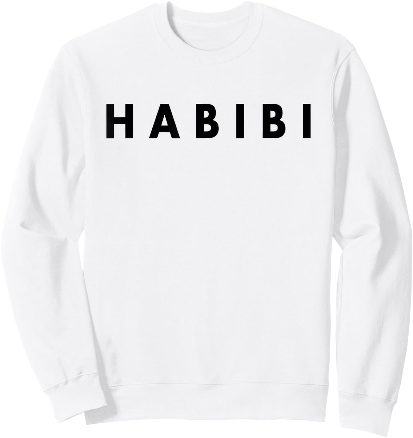 HABIBI Grey -Adults Classic Fit Sweatshirt - Sweatshirt | White