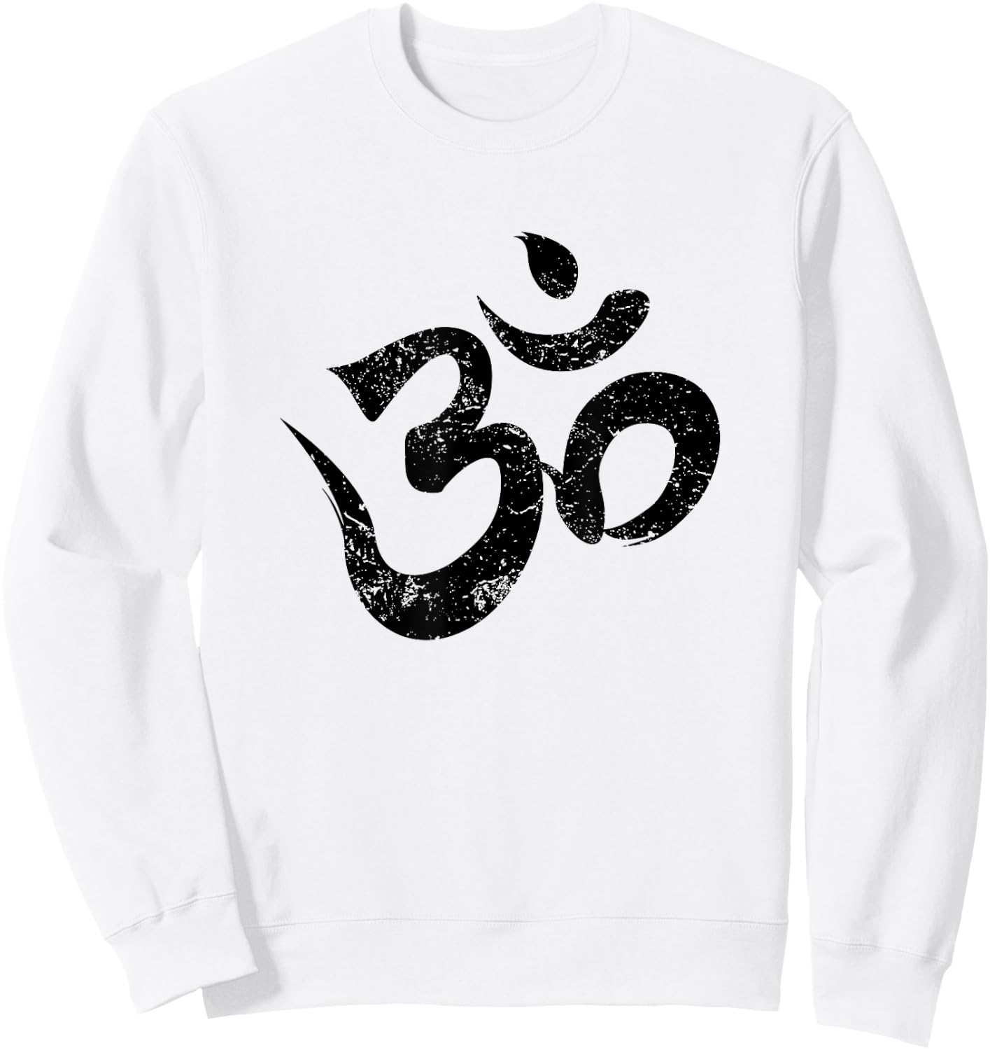 Meditation Shirt Orange Spiritual Indian Yoga Symbol Om Sweatshirt - Sweatshirt | White