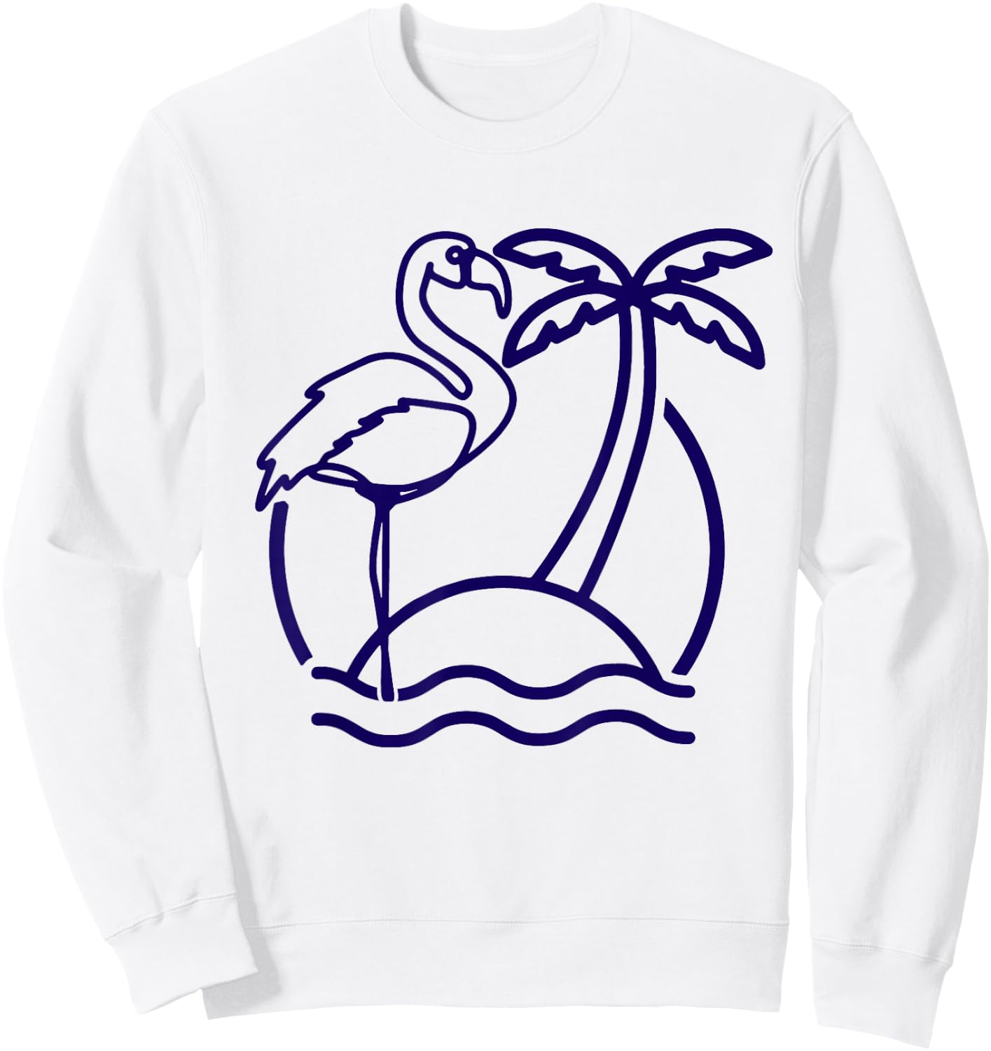 Flamingo Beach Vintage Retro 80s Miami Flamingo Lover Women Girls Kids Sweatshirt - Sweatshirt | White