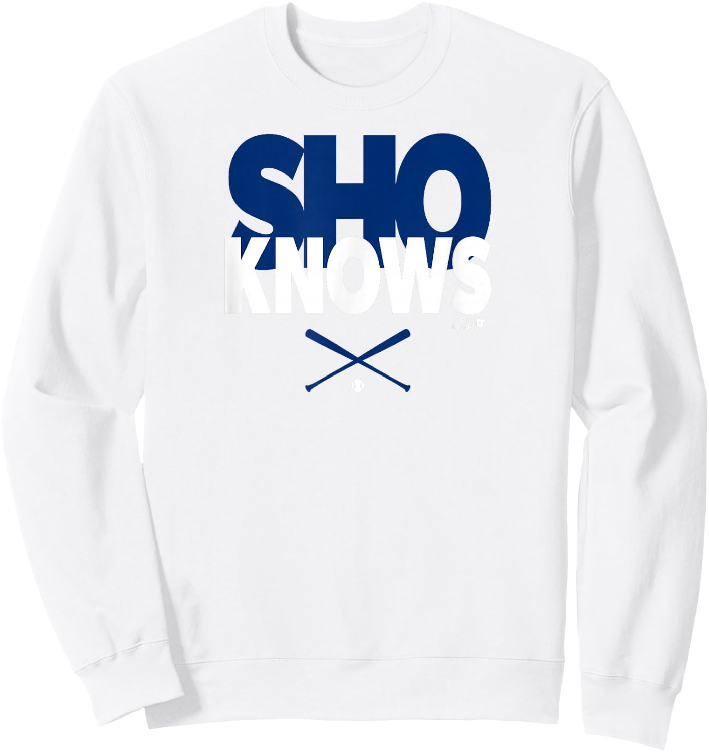Shohei Ohtani - Sho Knows - Los Angeles Baseball Sweatshirt - Sweatshirt | White