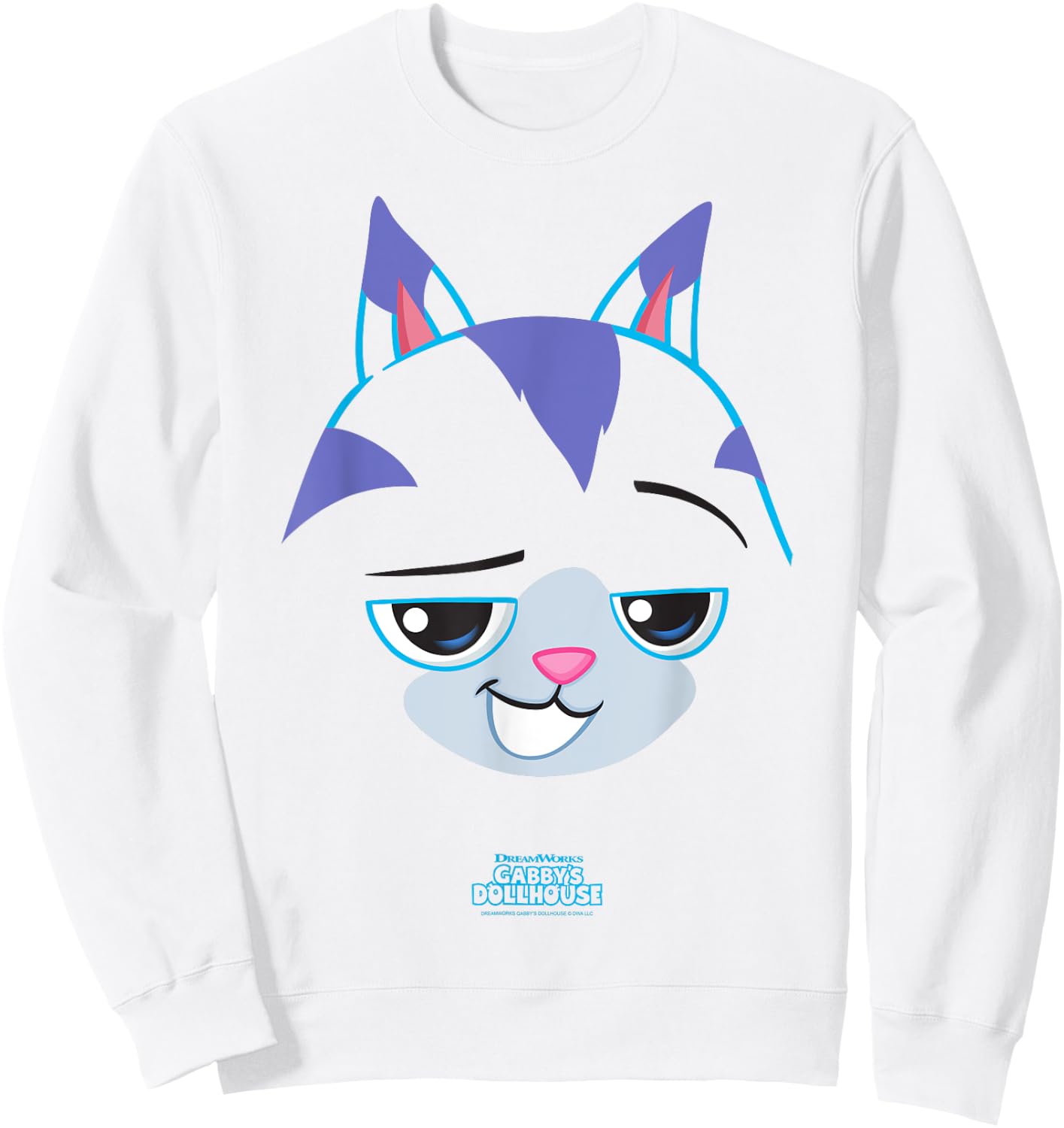 DreamWorks Gabby’s Dollhouse CatRat Big Face Halloween Sweatshirt - Sweatshirt | White