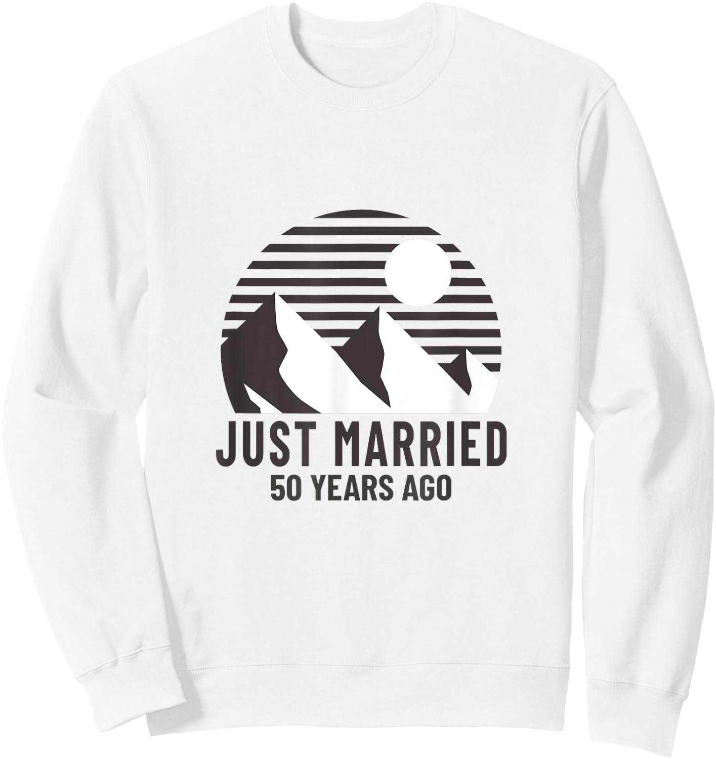 Romantic Matching Couples - 50th Golden Wedding Anniversary Sweatshirt - Sweatshirt | White