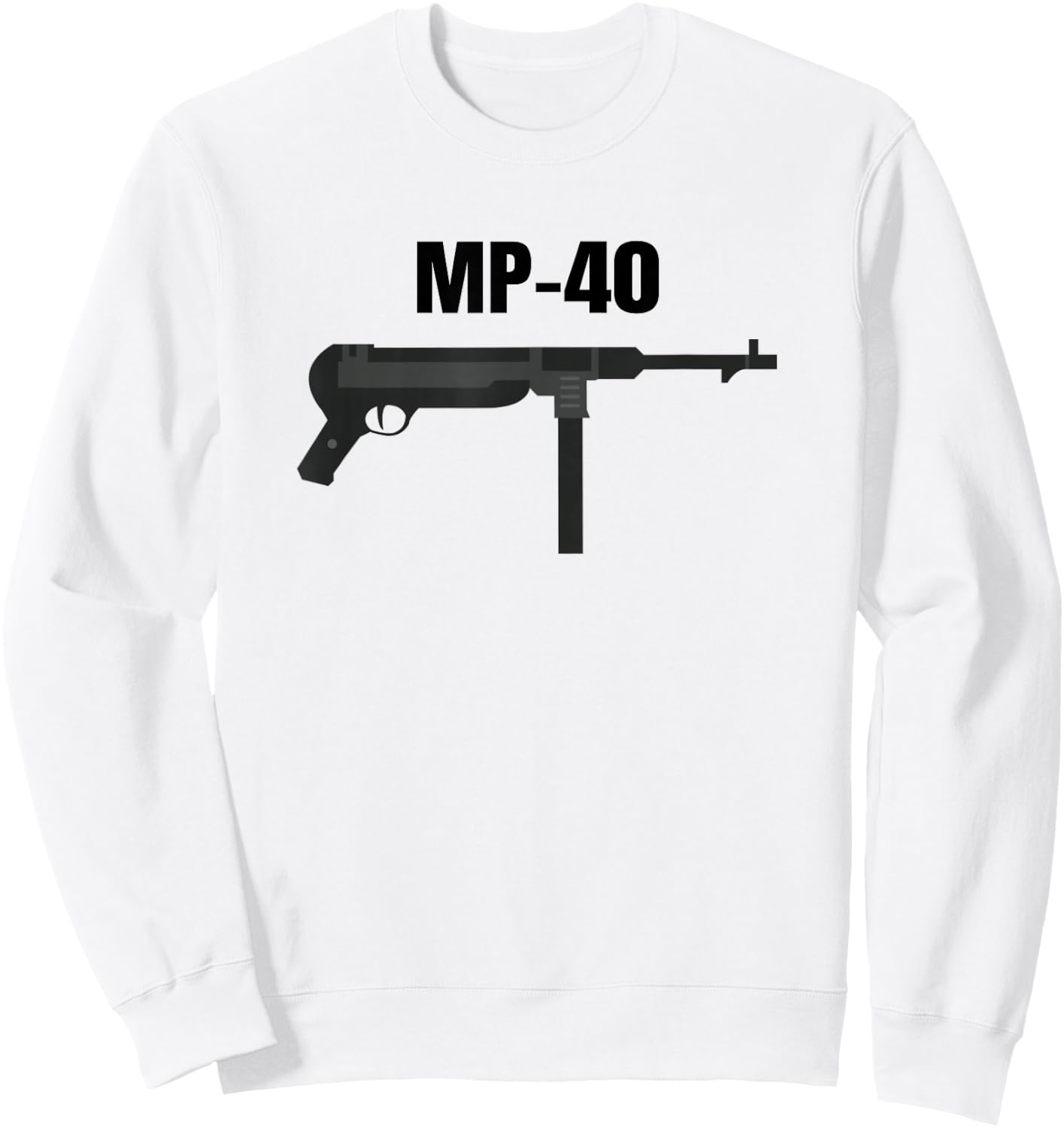 MP-40 MP40 WW2 Military History Gifts Sweatshirt - Sweatshirt | White