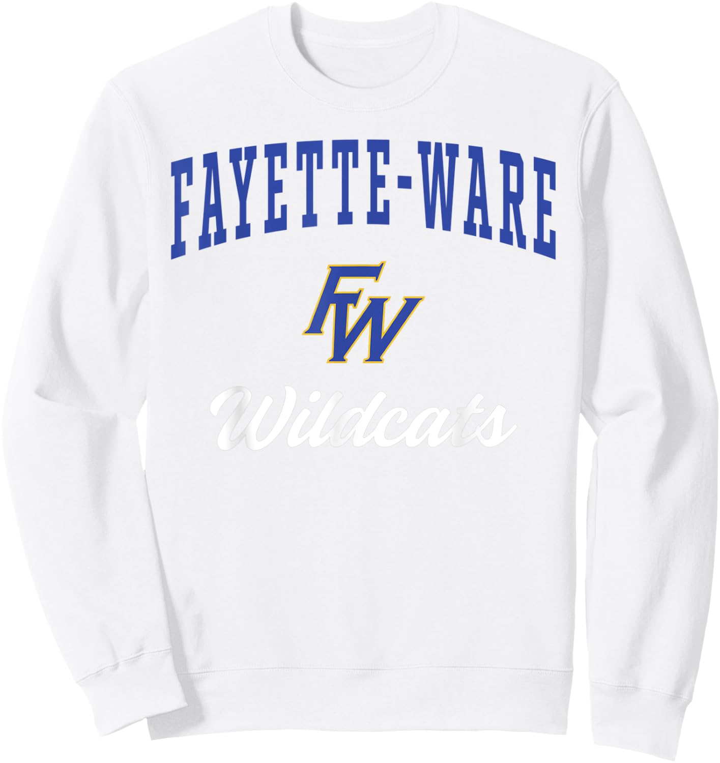 Fayette-Ware High School Wildcats Sweatshirt - Sweatshirt | White